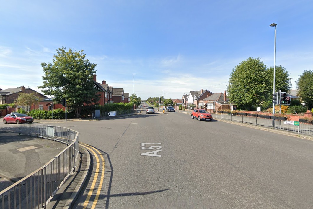 The collision happened on Liverpool Road at the junction with St Marys Road (Image: Google Maps)