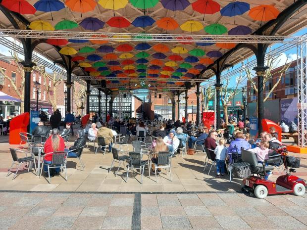 People return to the town centre as more coronavirus restrictions are lifted