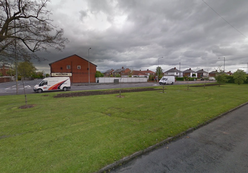 L'Emplacement Proposé Du Mât Sur Un Bord D'Herbe Le Long De Liverpool Road (Image : Google Maps)