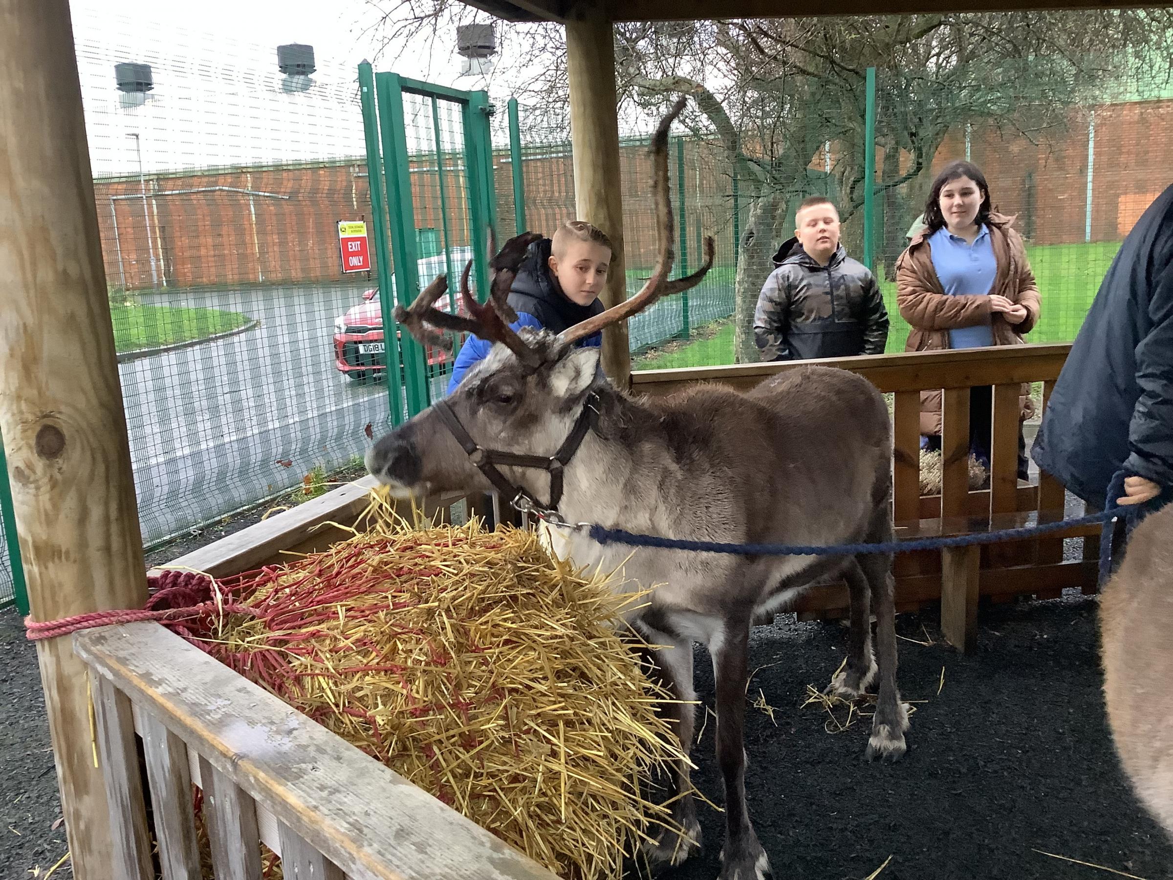 Two very special visitors paid the pupils a visit 