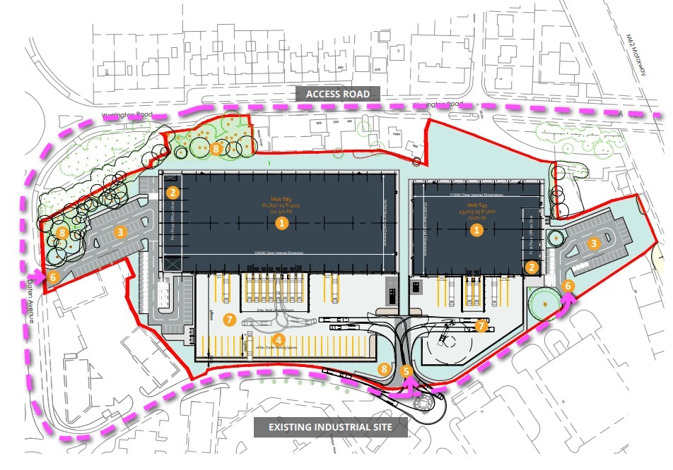 Plans showing how the development would look if approved