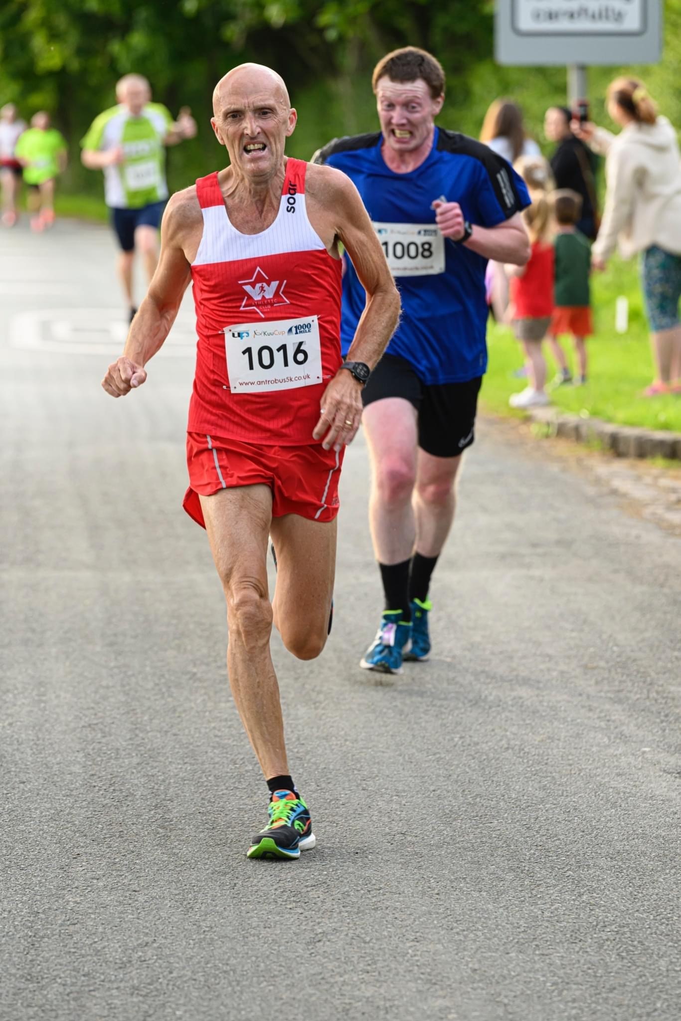 Dave Norman competing in the Antrobus 5k road race. Picture: Mick Hall