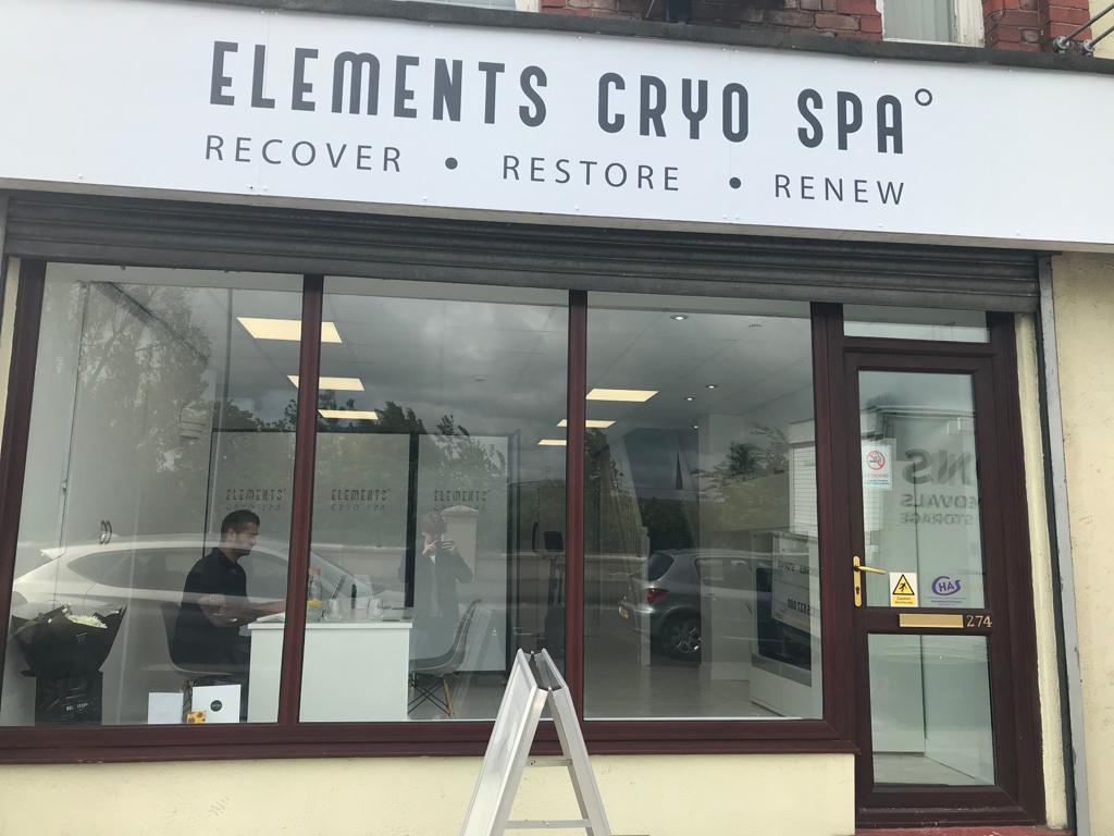 How Elements Cryo Spa looks from the outside