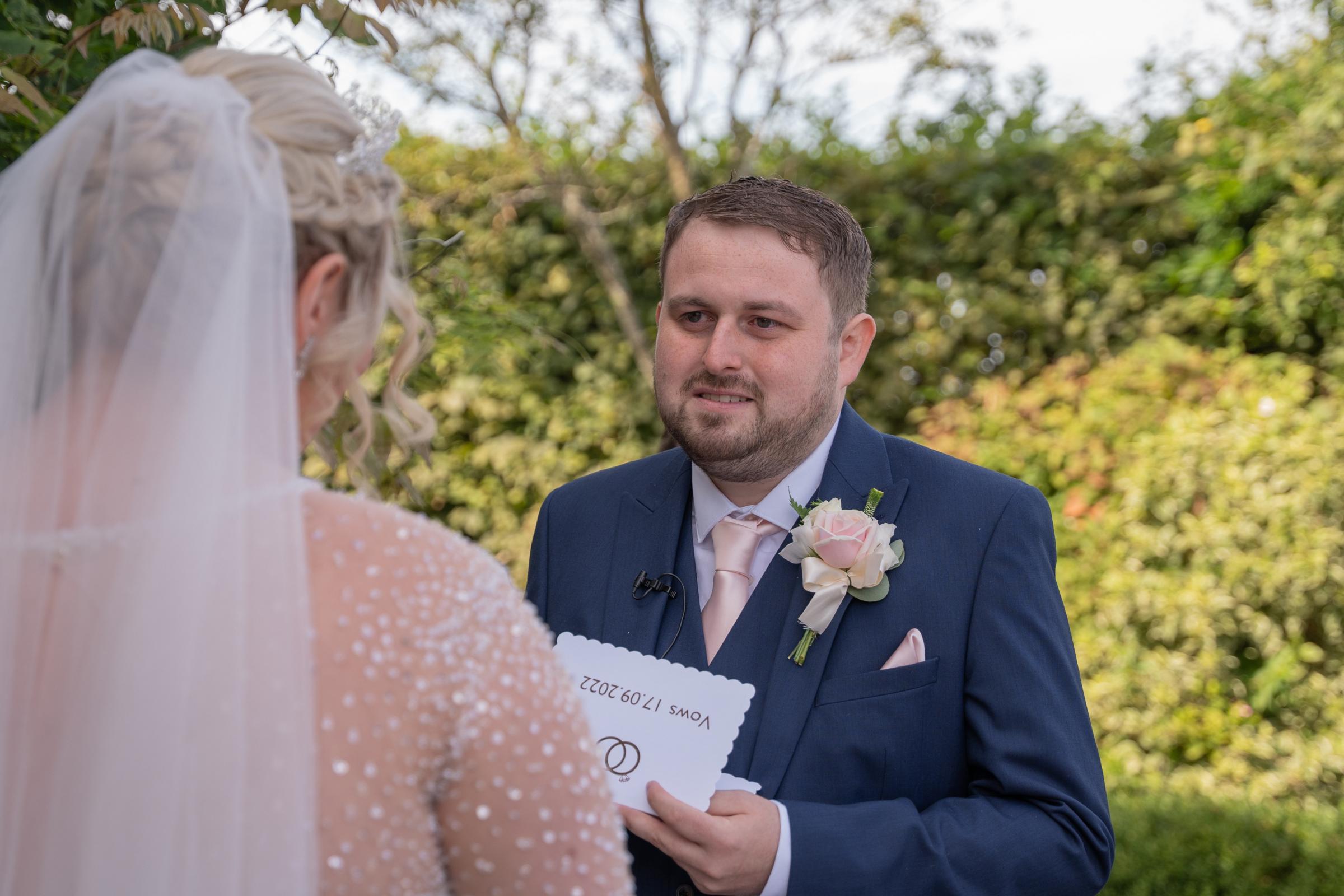 Ellis and Tiffany wrote their own vows for the ceremony