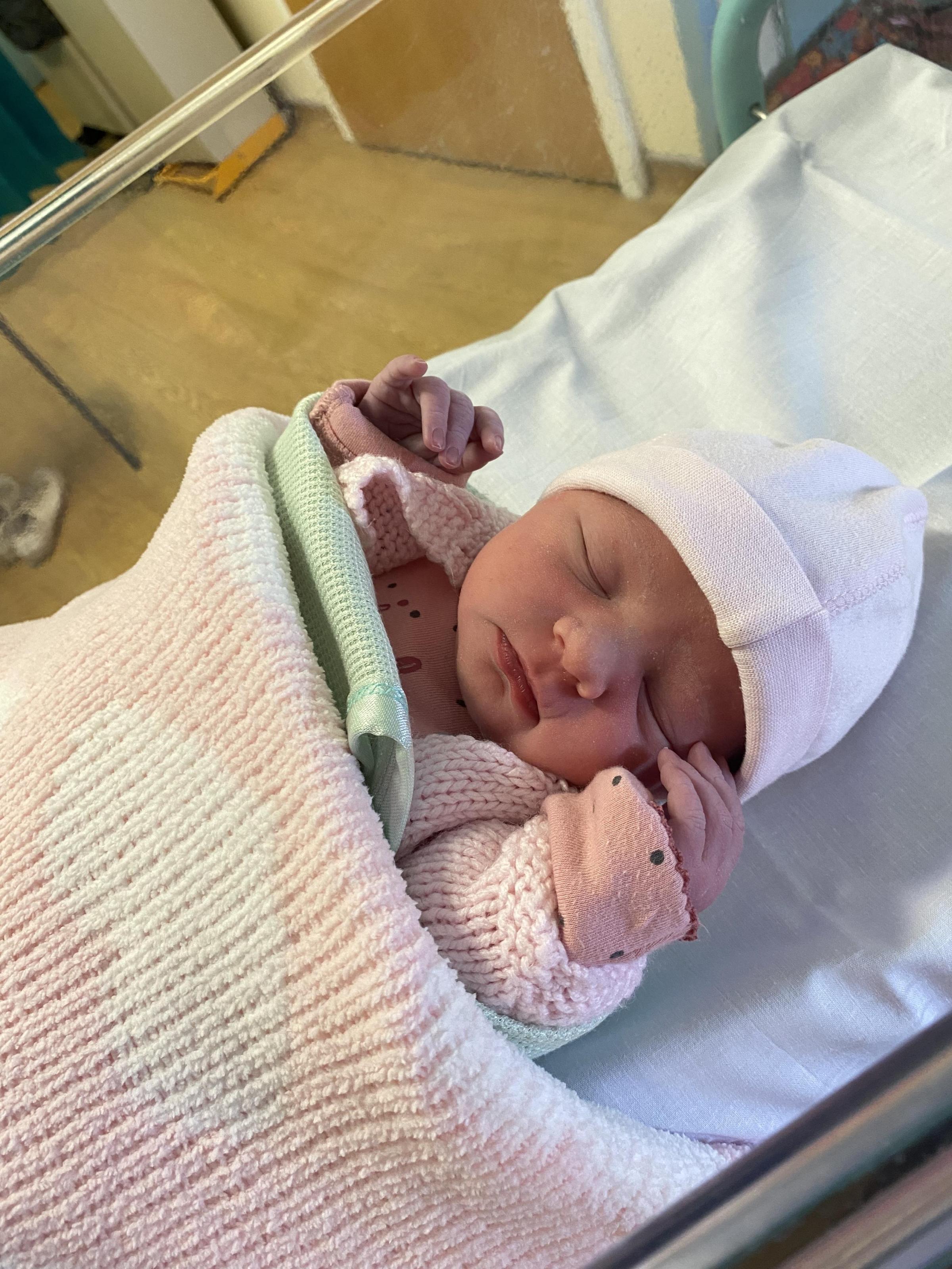 Elsie Rose Buckley, from Great Sankey, born October 13, weighing 6lb 13oz