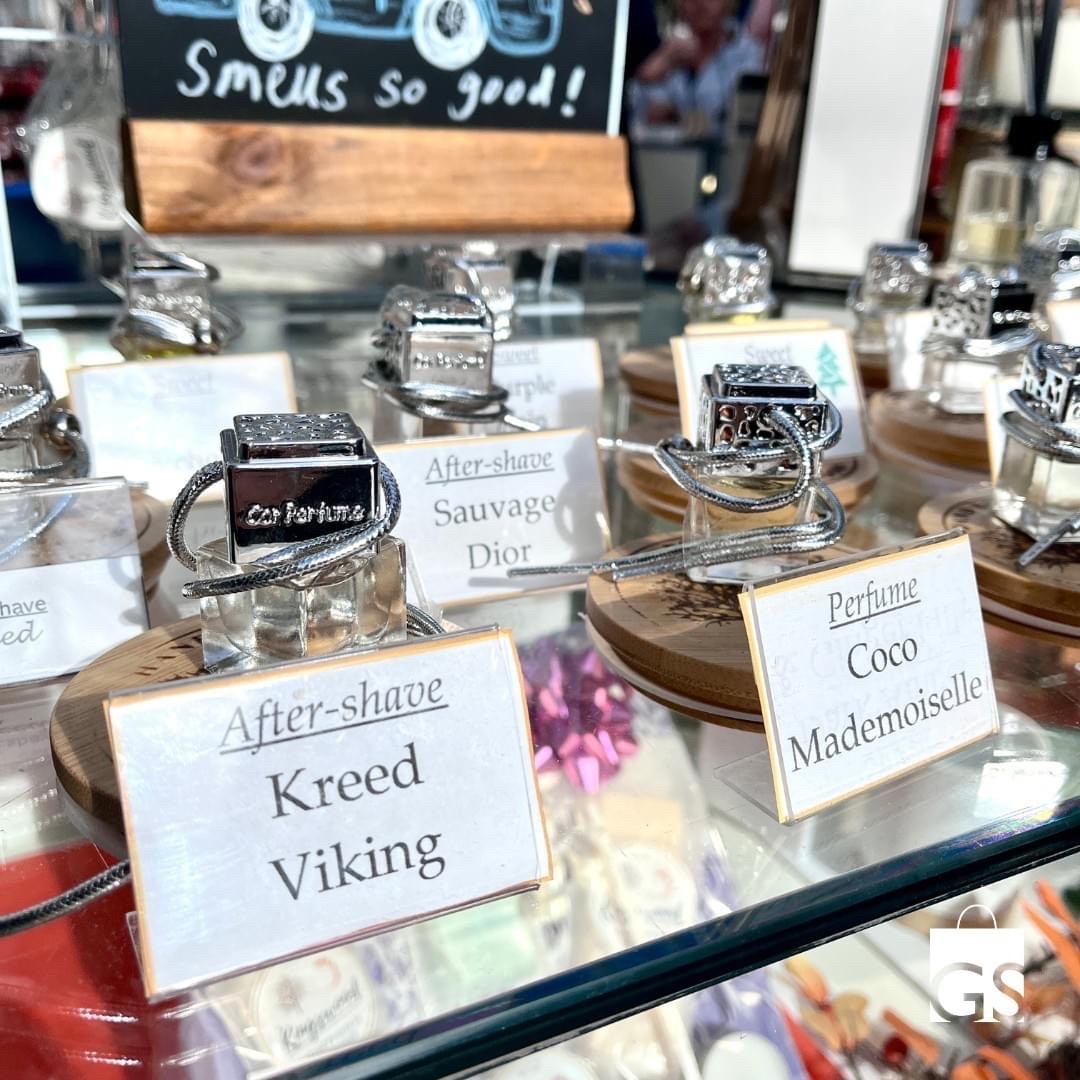 Some of the popular scents available from the stall in Golden Square