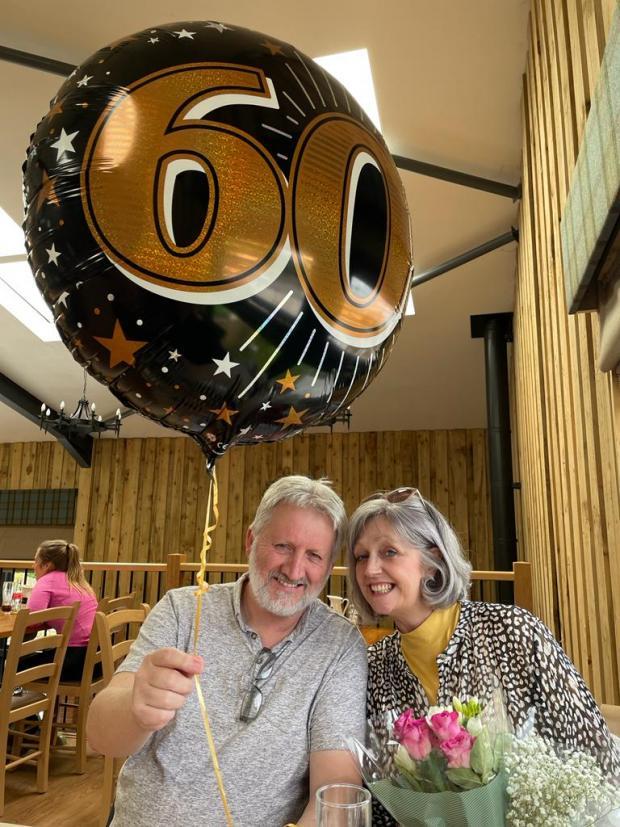 Kevin and Karen on her 60th birthday