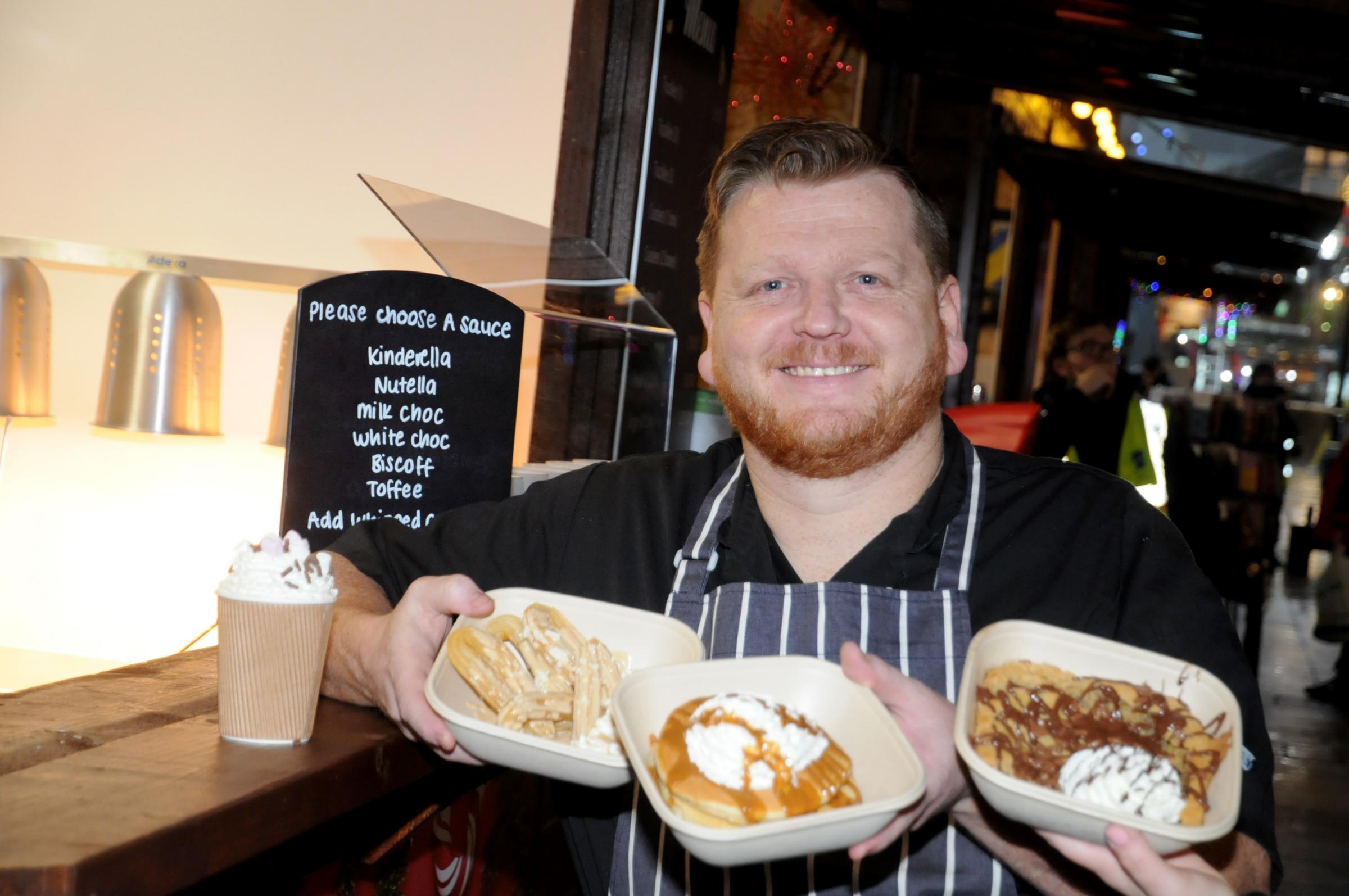 Graham Albon from the White Lace Bakery hut