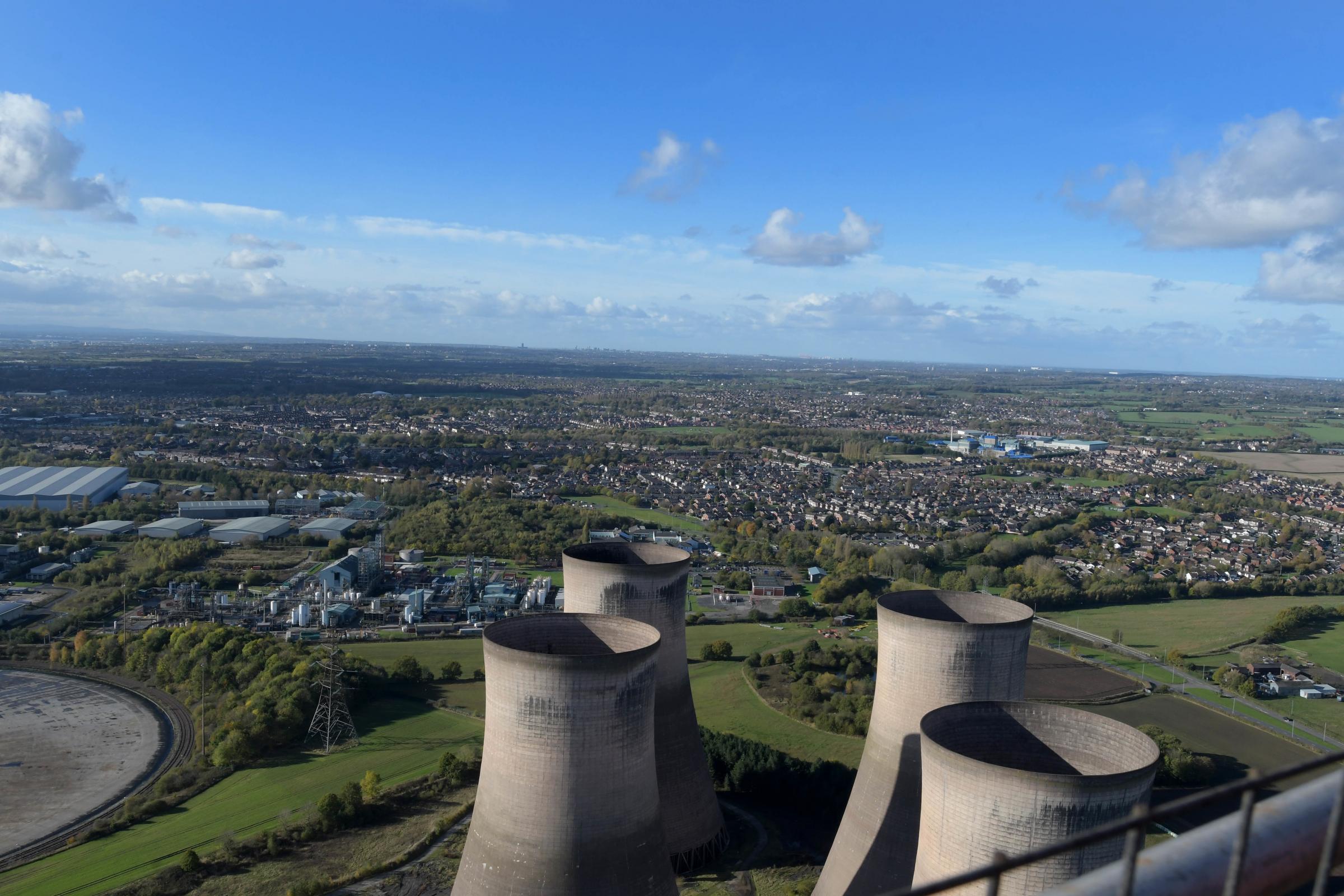 Photos from the top of Fiddlers Ferry show stunning views of Widnes and Runcorn. Pictures: Dave Gillespie