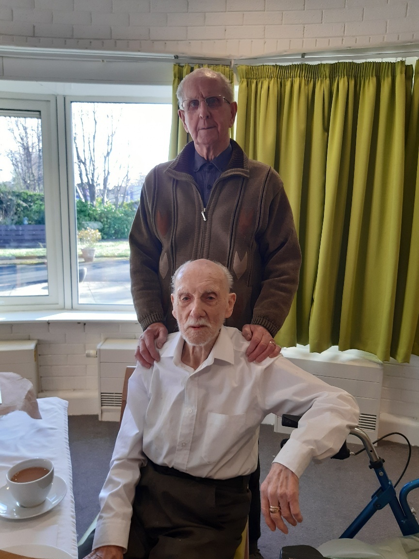 Joe Donohue celebrated his 104th birthday at Ryfields with his family