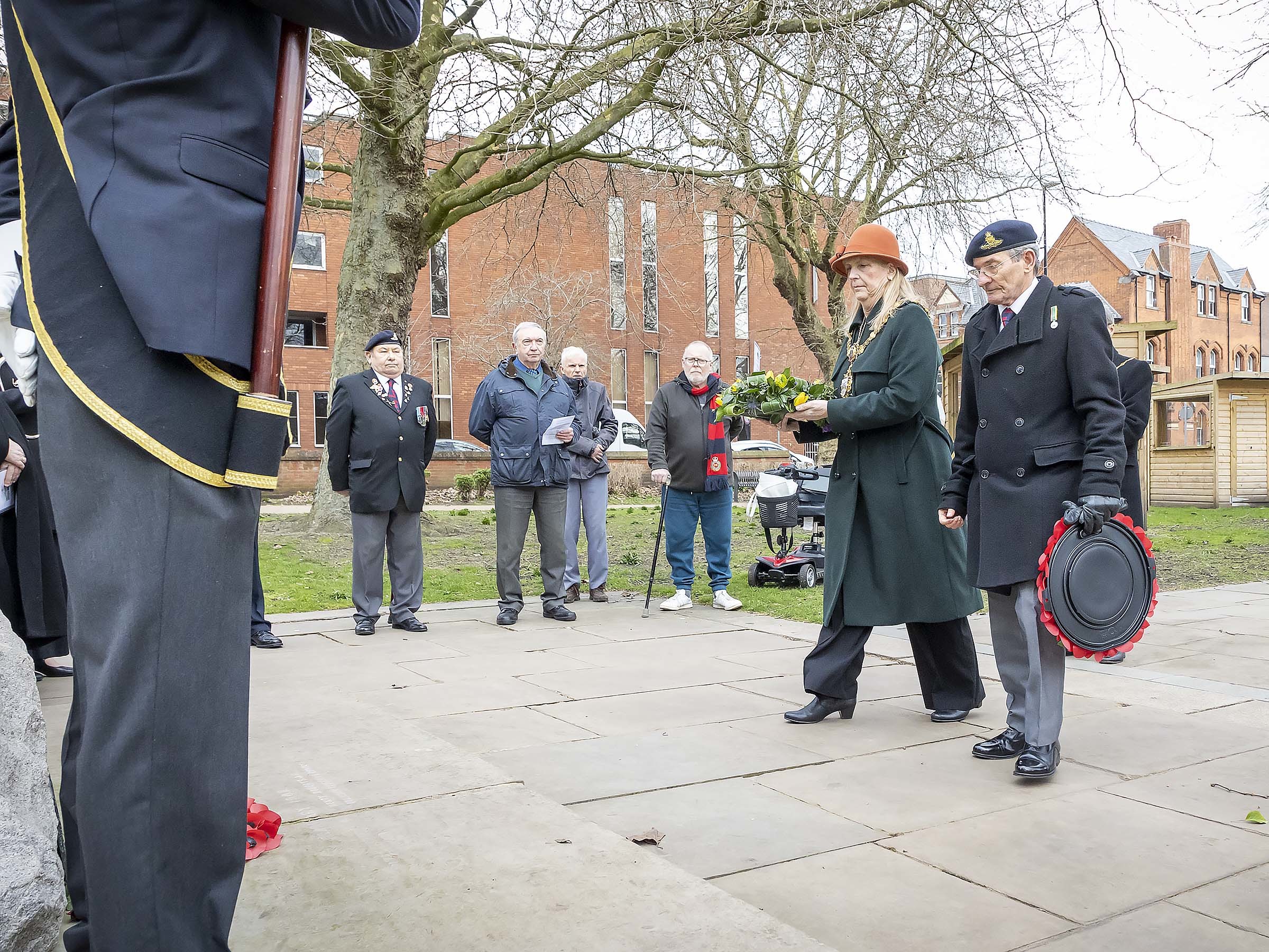 The ceremony in Queens Gardens on Sunday lunchtime