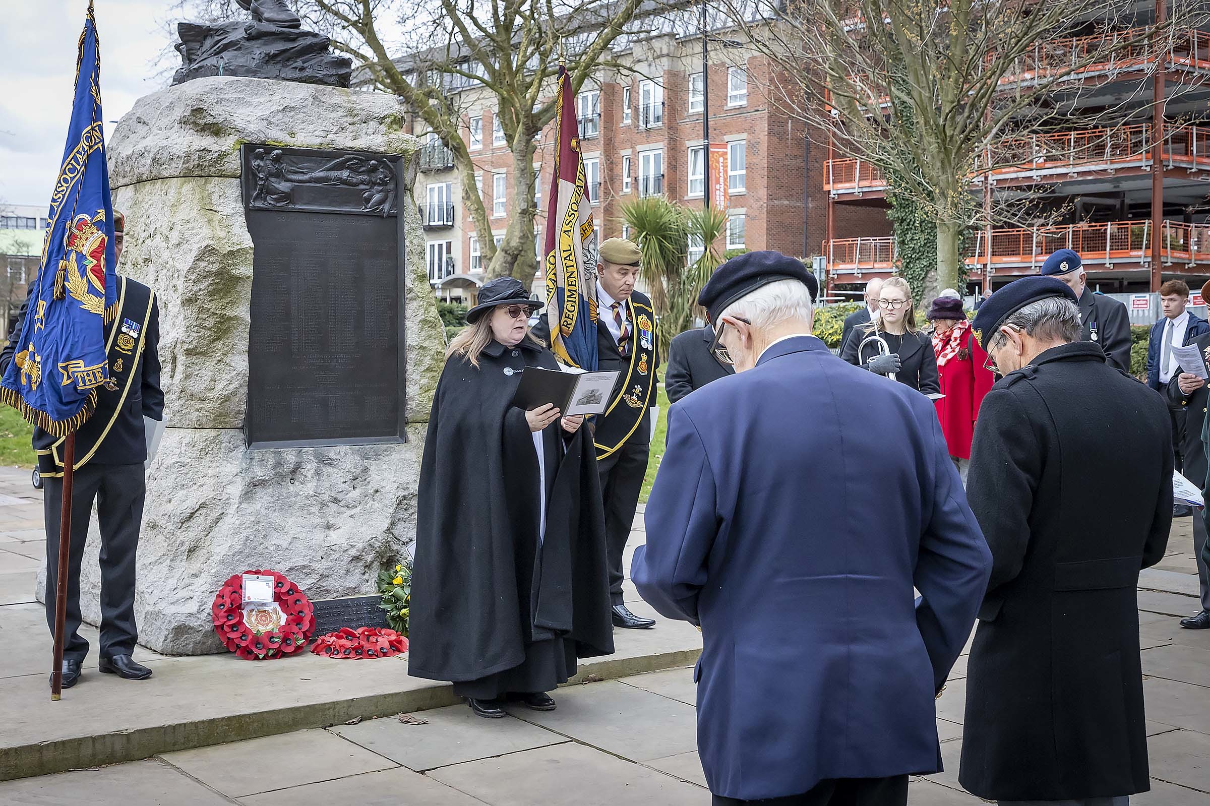 The ceremony in Queens Gardens on Sunday lunchtime