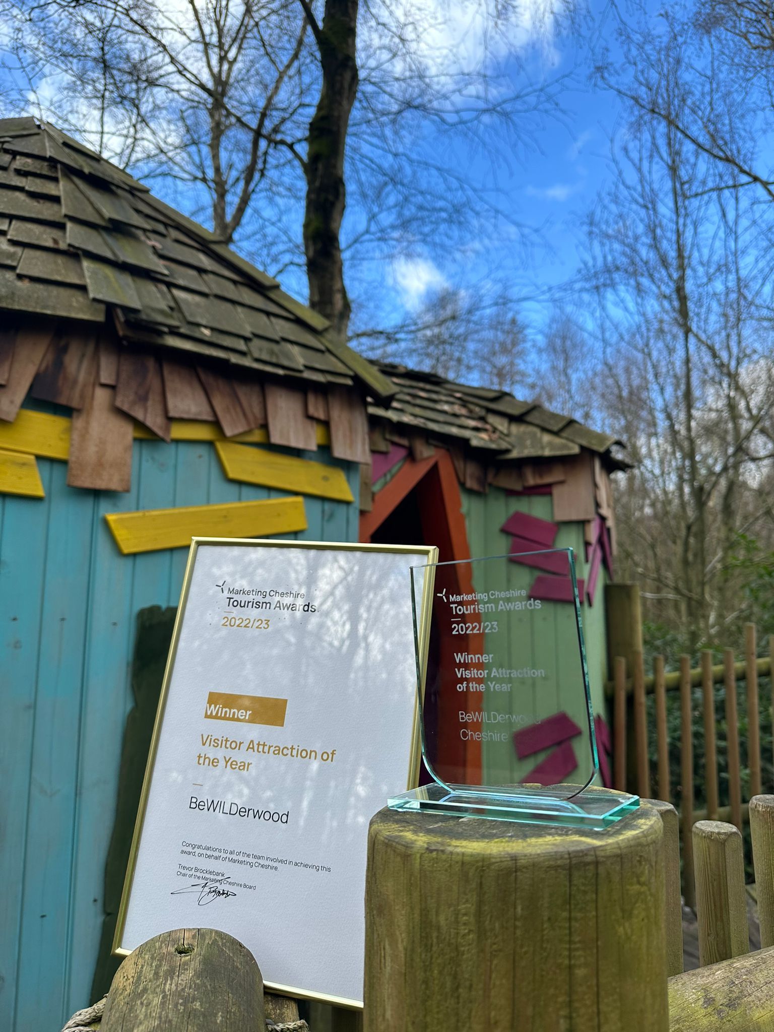 BeWILDerwood took spot in Marketing Cheshires recent awards