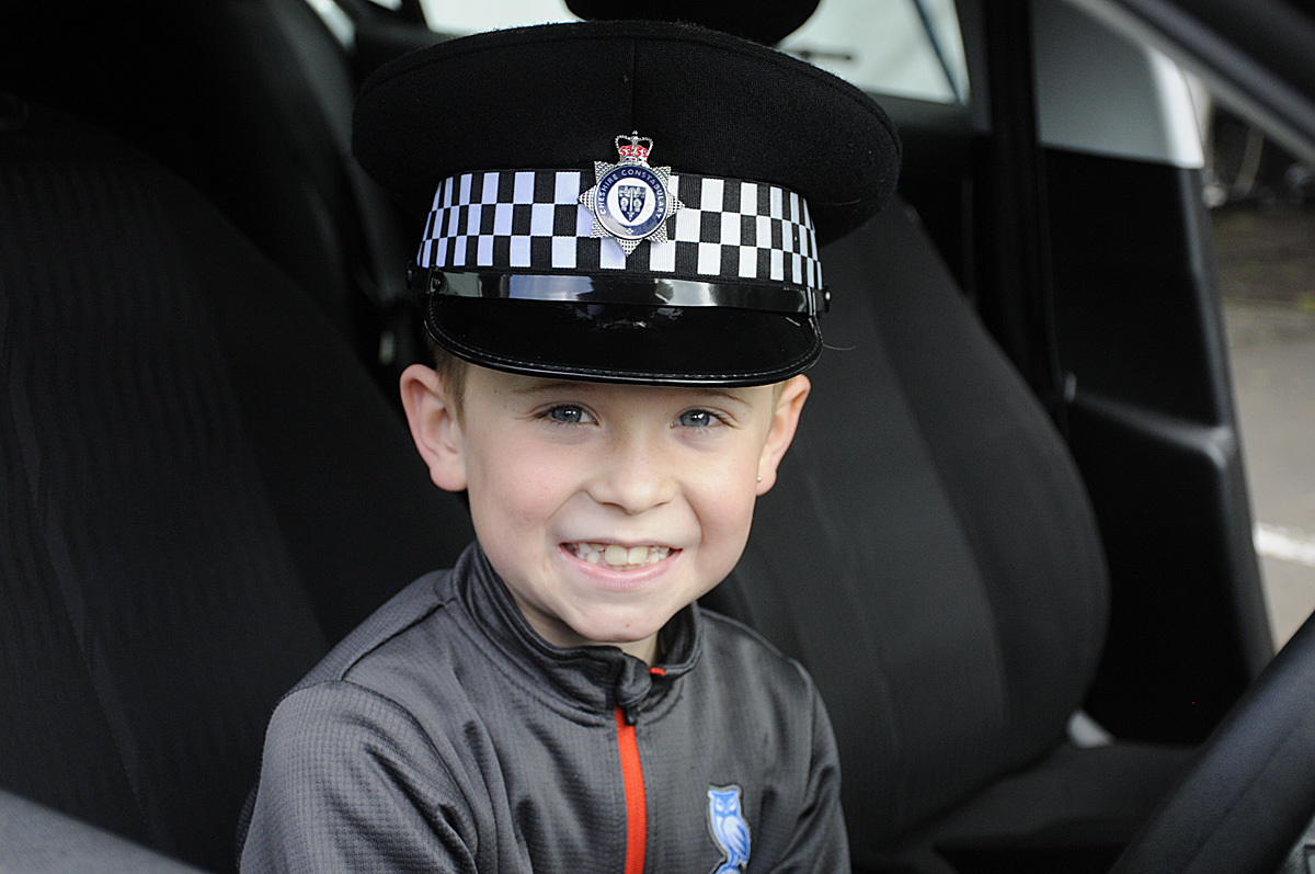 PC Harry Crossley, aged eight