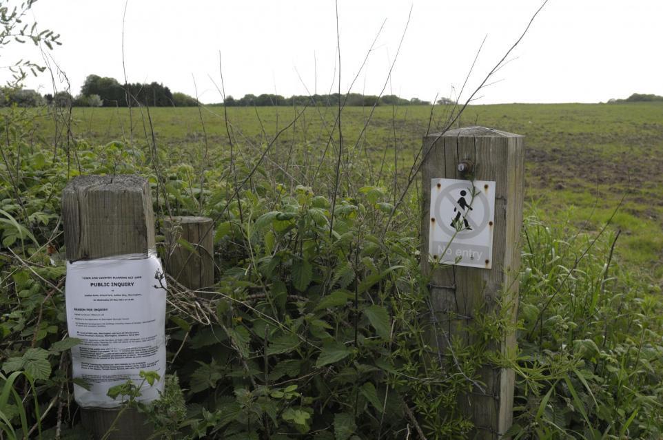 The site of the proposed homes at Peel Hall in Houghton Green