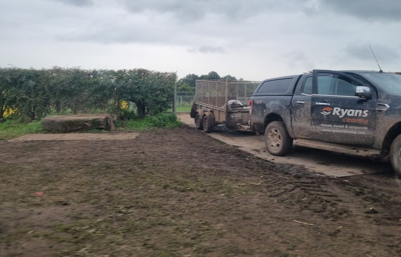 Huge Creamfields clean-up operation underway as roads covered in mud