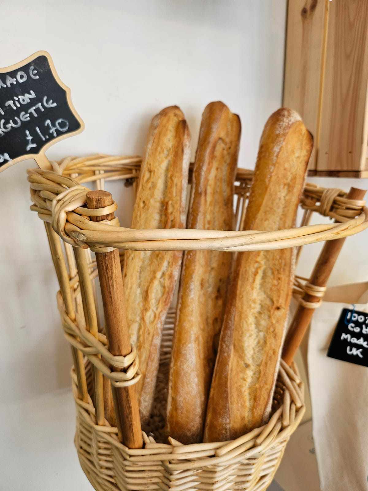 French breads and cakes are baked fresh every day