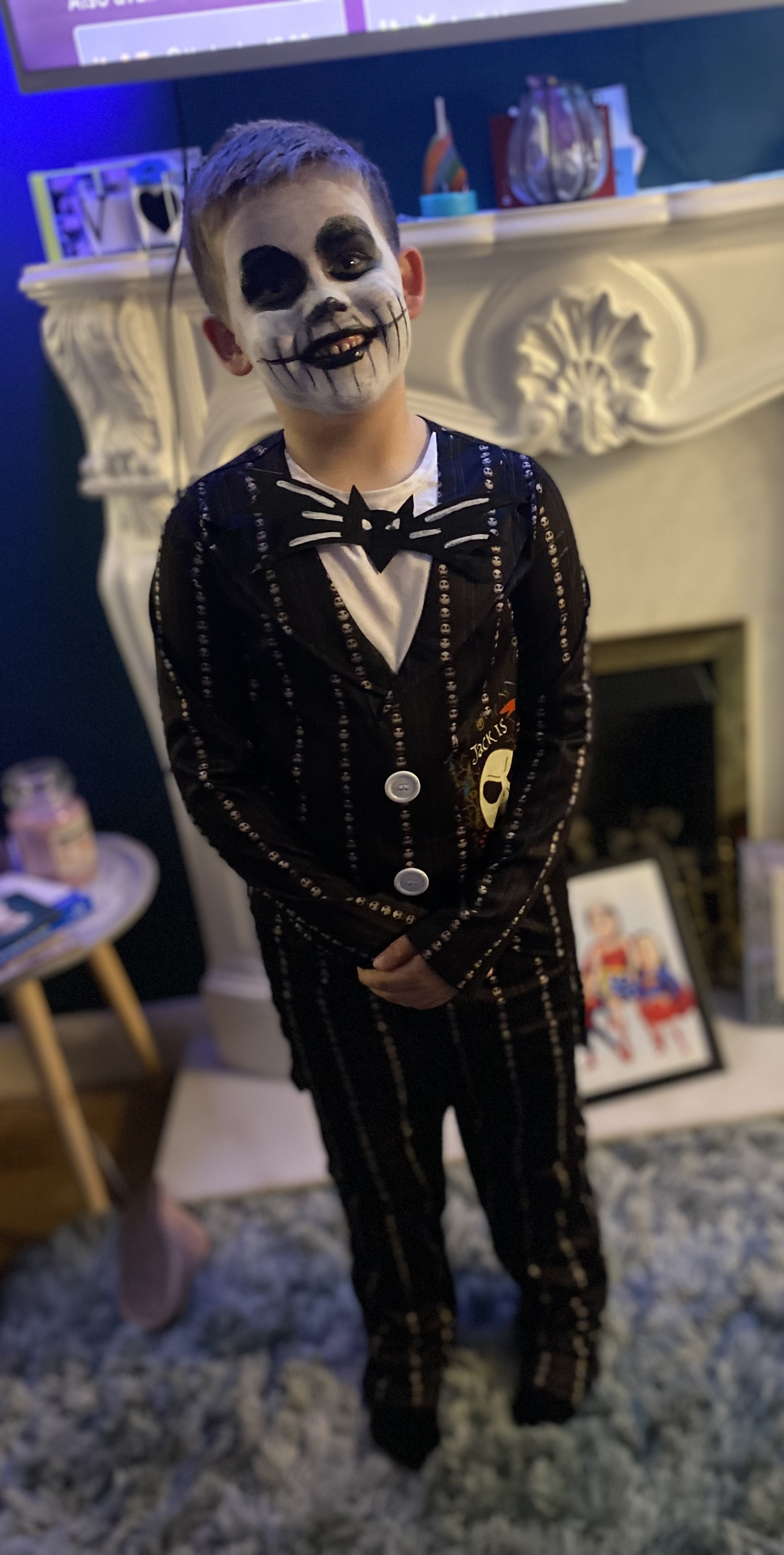 James Fisher, from Birchwood, as Jack Skellington