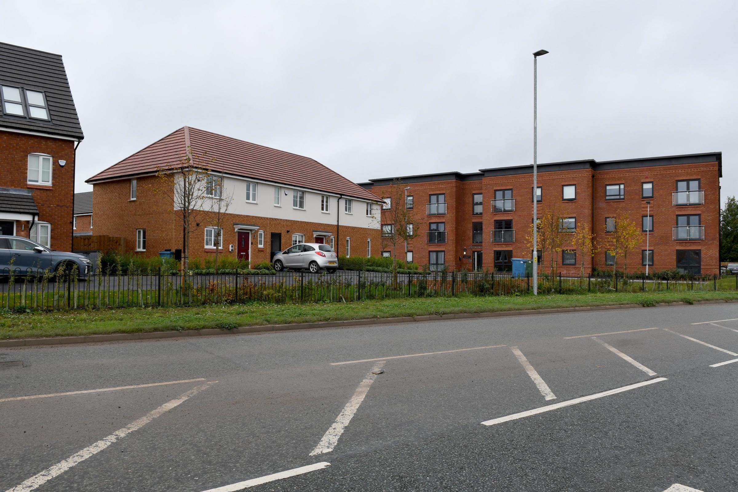 The Rivers Edge housing development near the town centre is well underway