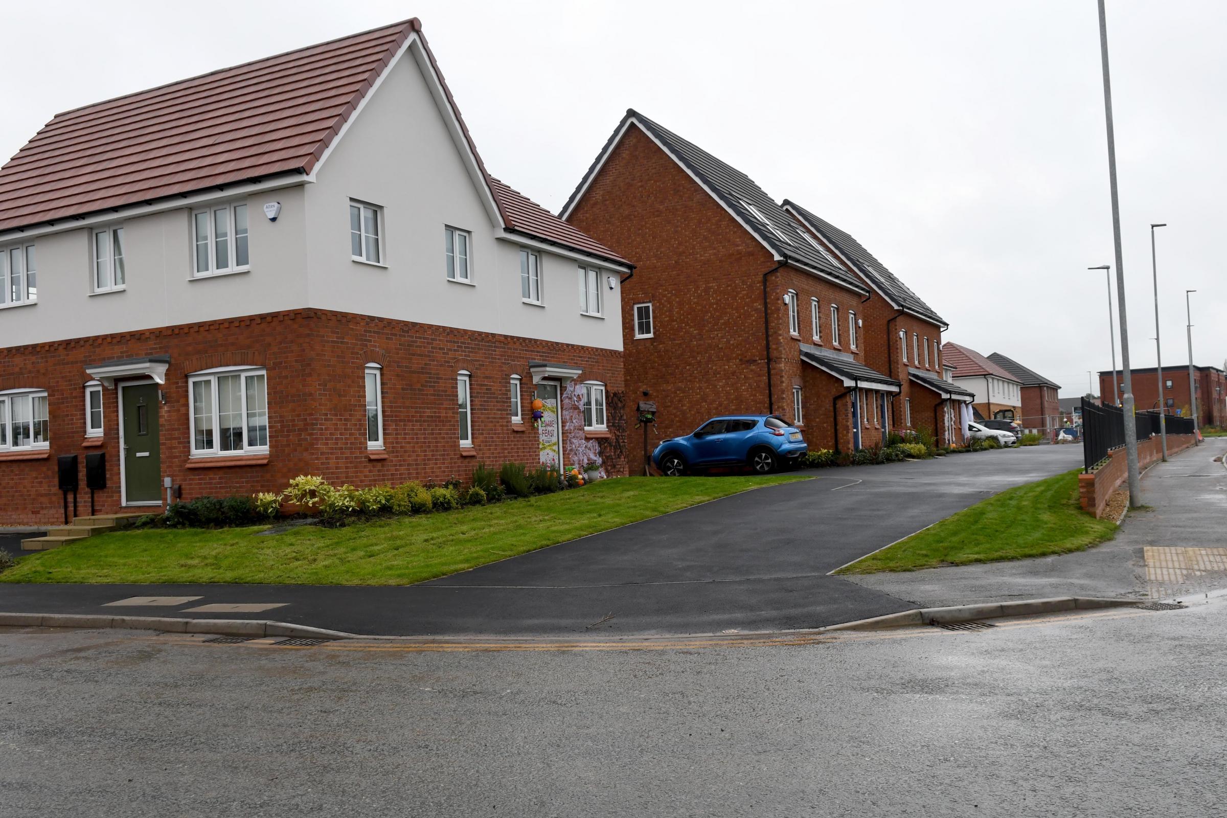 The Rivers Edge housing development near the town centre is well underway