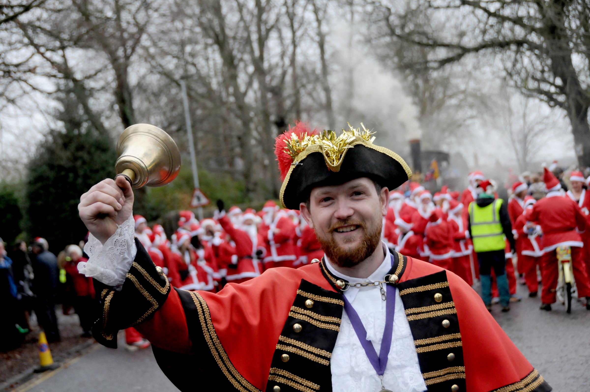 Lymm Dickensian Christmas Festival 2023: Lymm town crier AJ Powell