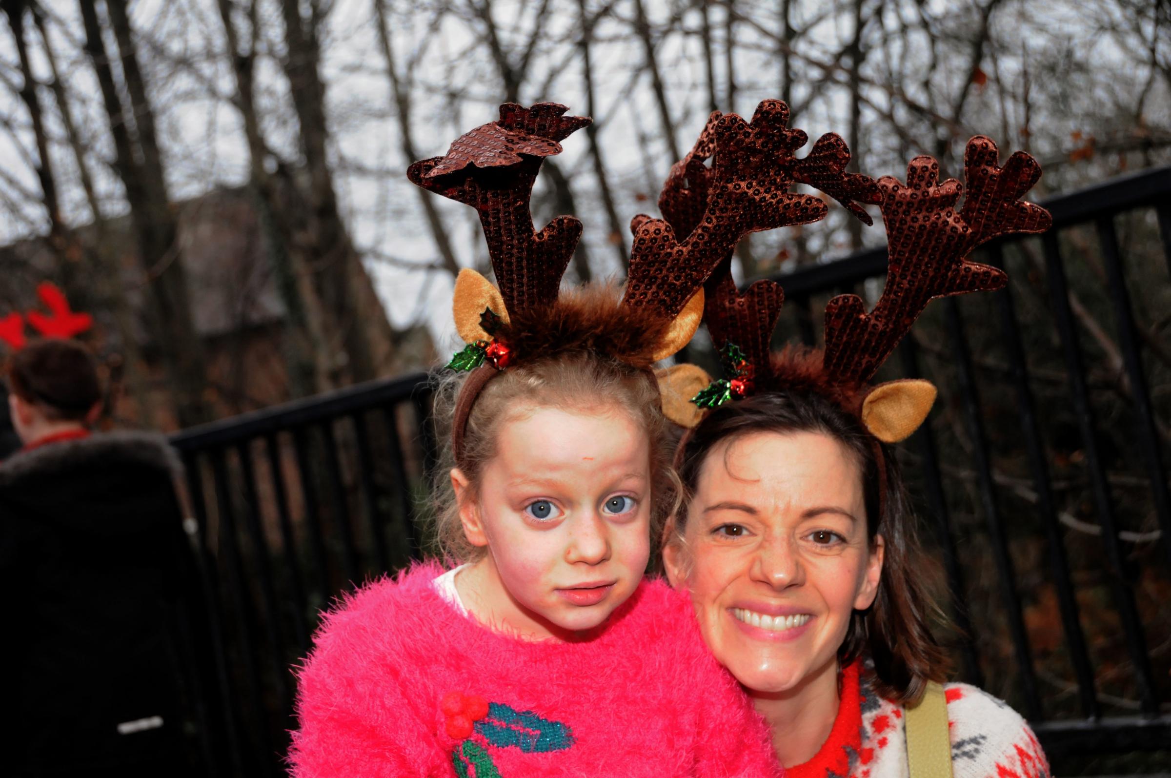 Lymm Dickensian Christmas Festival 2023: Sadie and her mum Jenny Hill