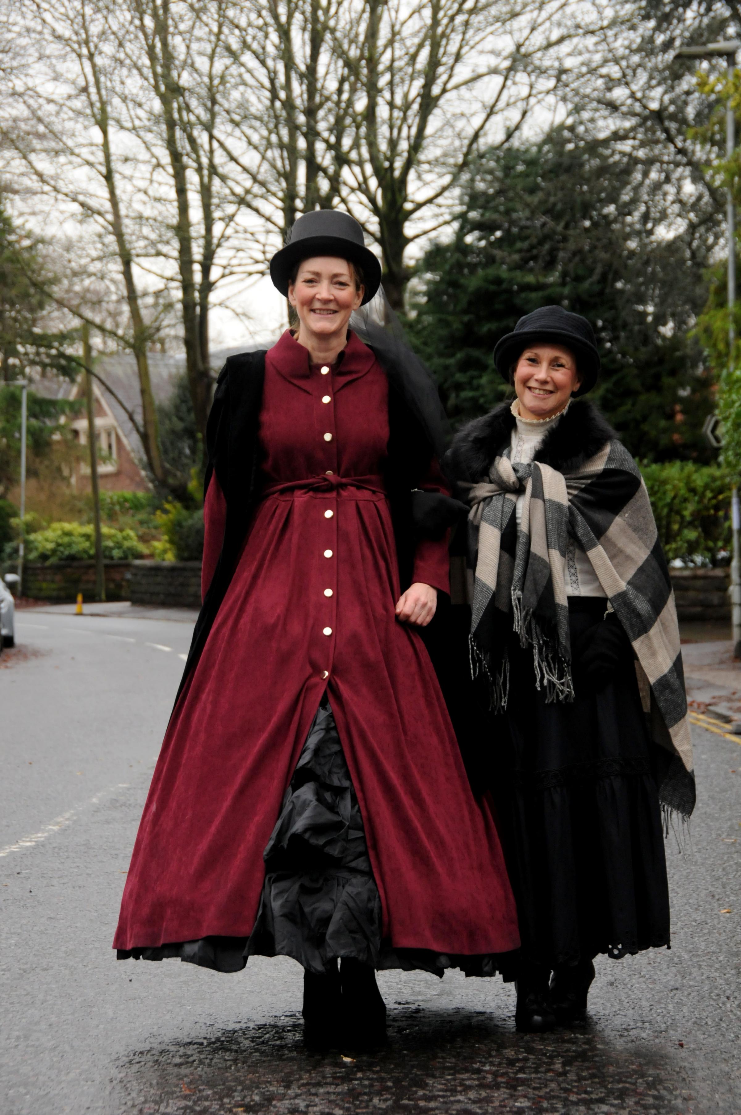 Lymm Dickensian Christmas Festival 2023: Jane Oakley and Kathryn Sherwen