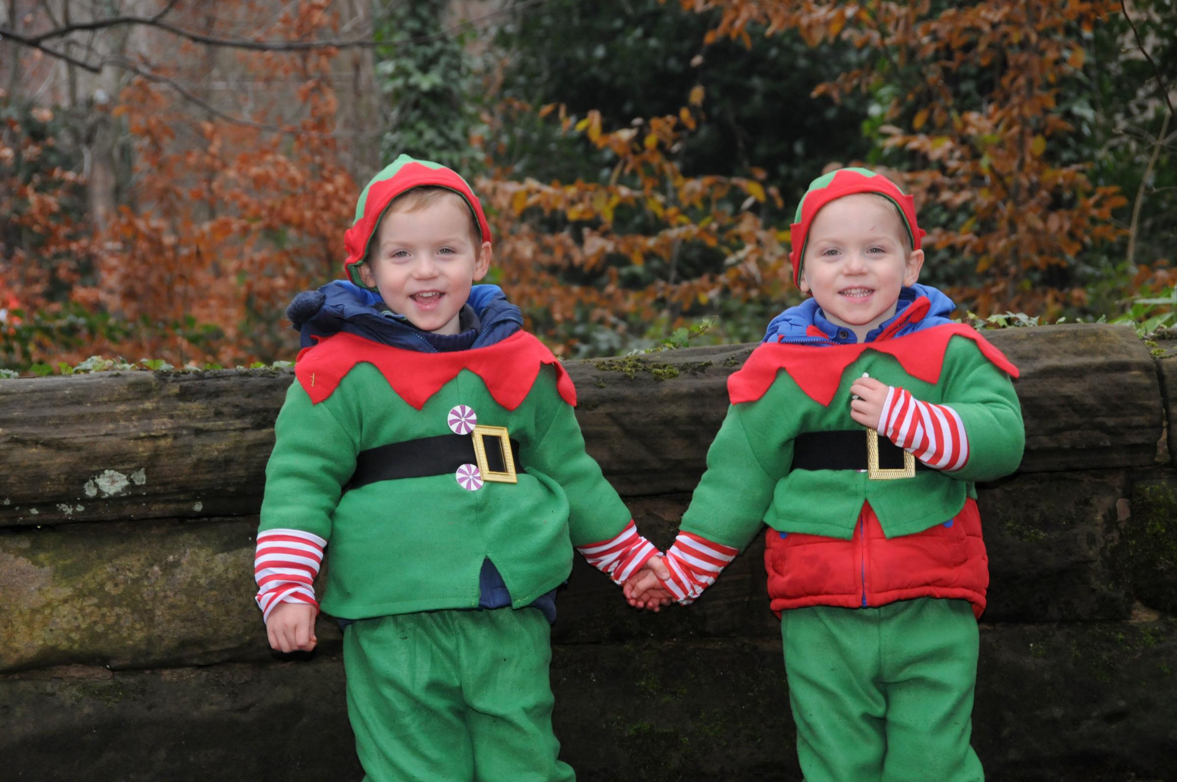  Lymm Dickensian Christmas Festival 2023:Maximus and Orion Burns, of Kids Planet Nursery