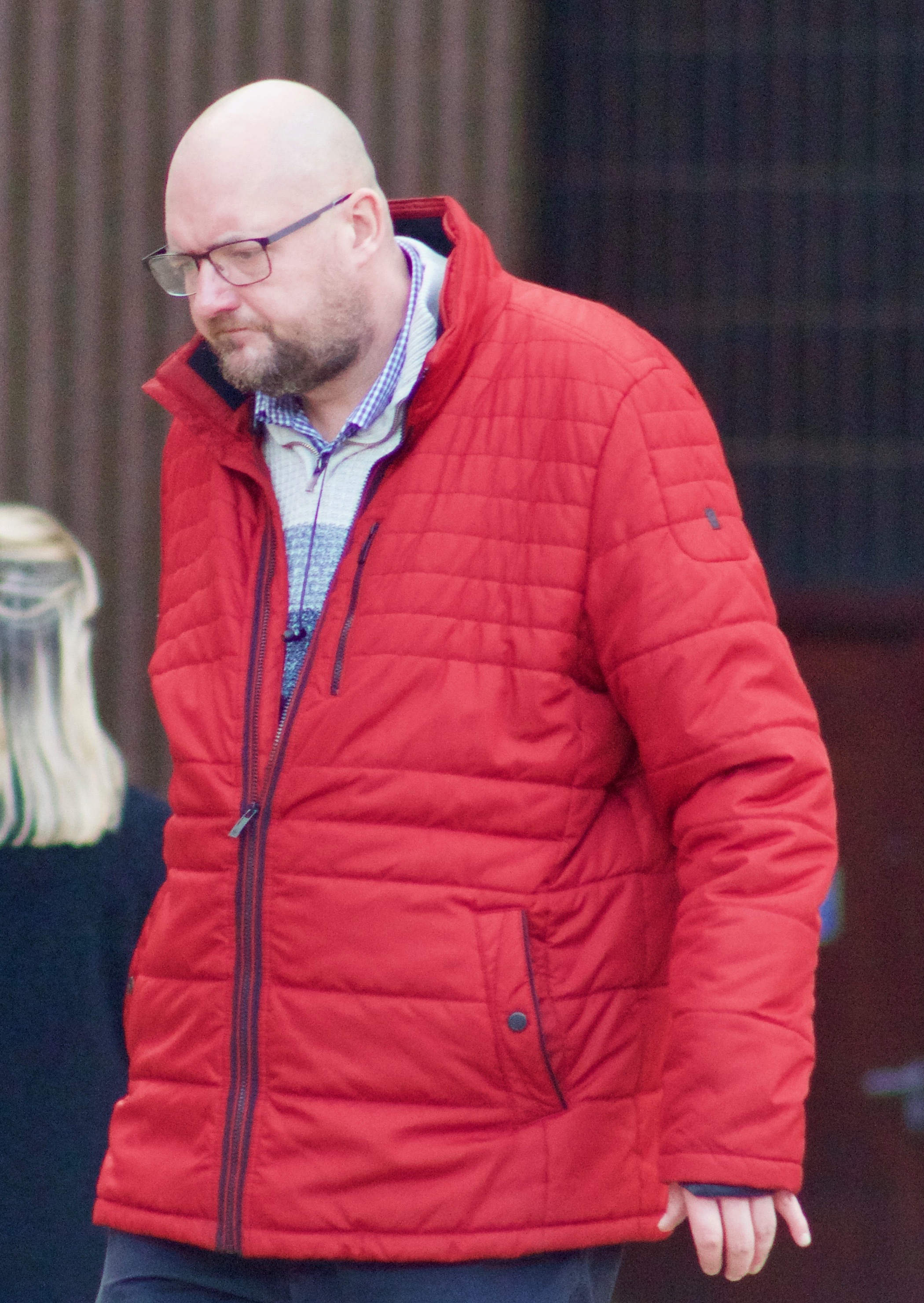 Nigel Lambert leaving Liverpool Crown Court after being sentenced