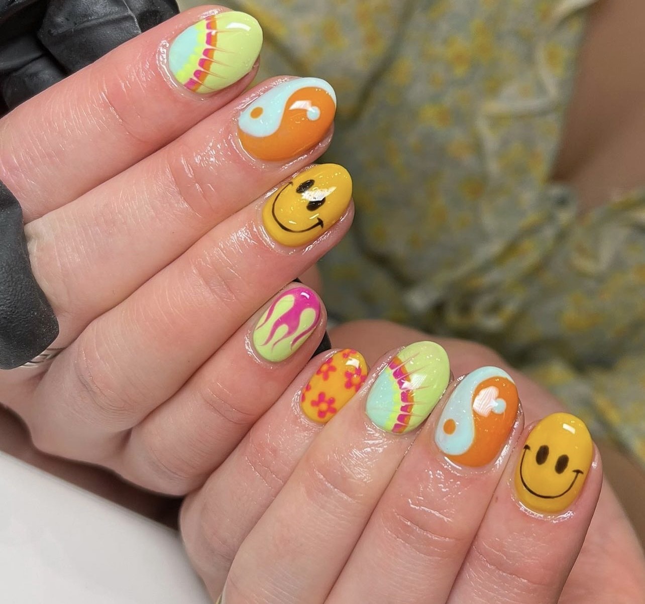 Maisie loves creating nail art especially when its crazy and colourful