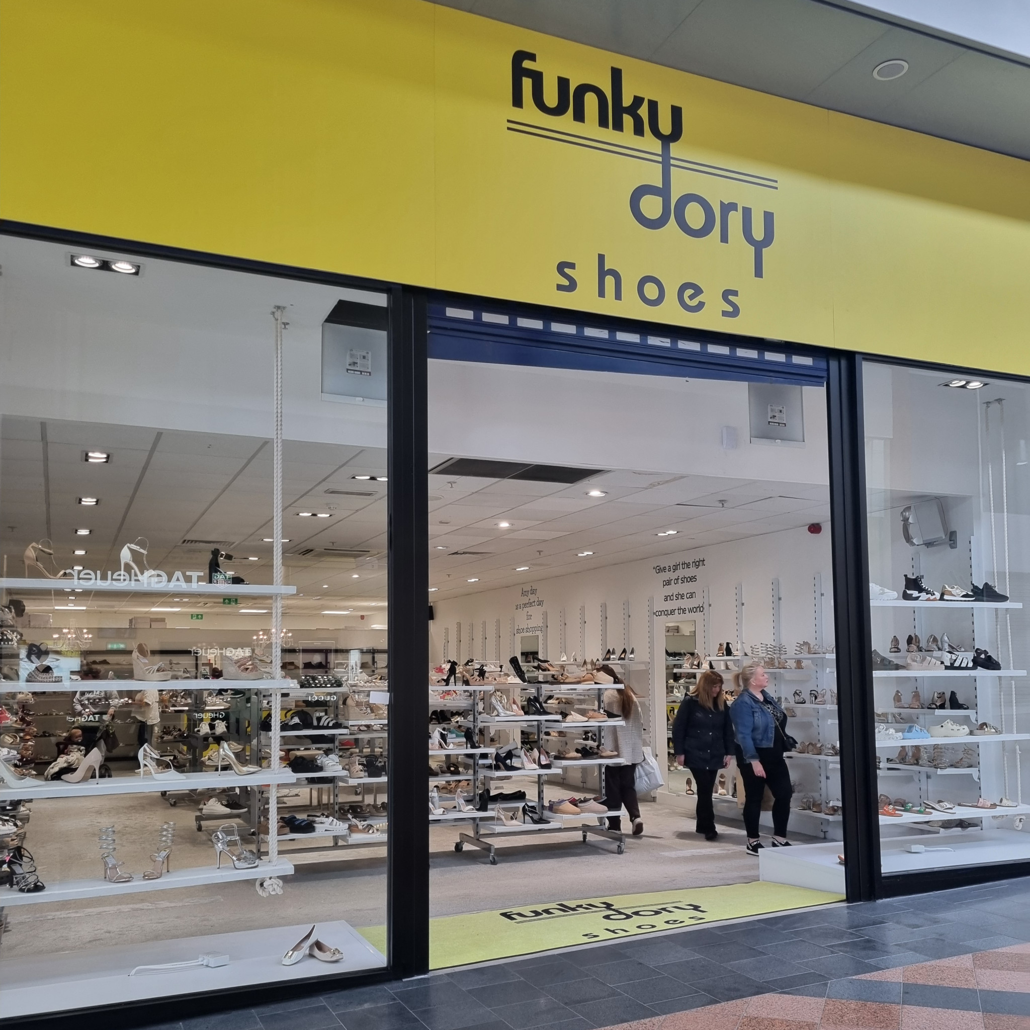 Funky Dory shoe store has reopened at Golden Square Shopping Centre