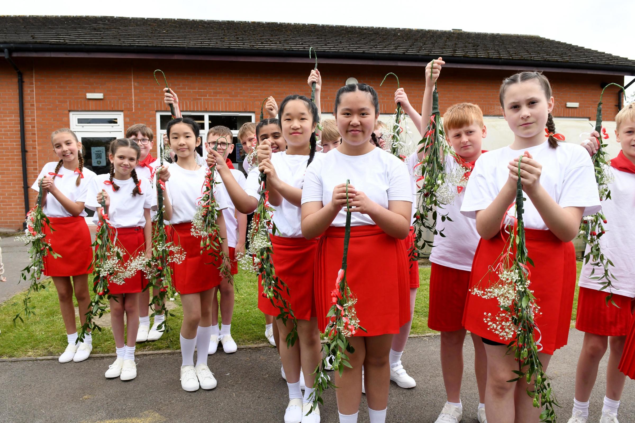 Year six pupils before their dance