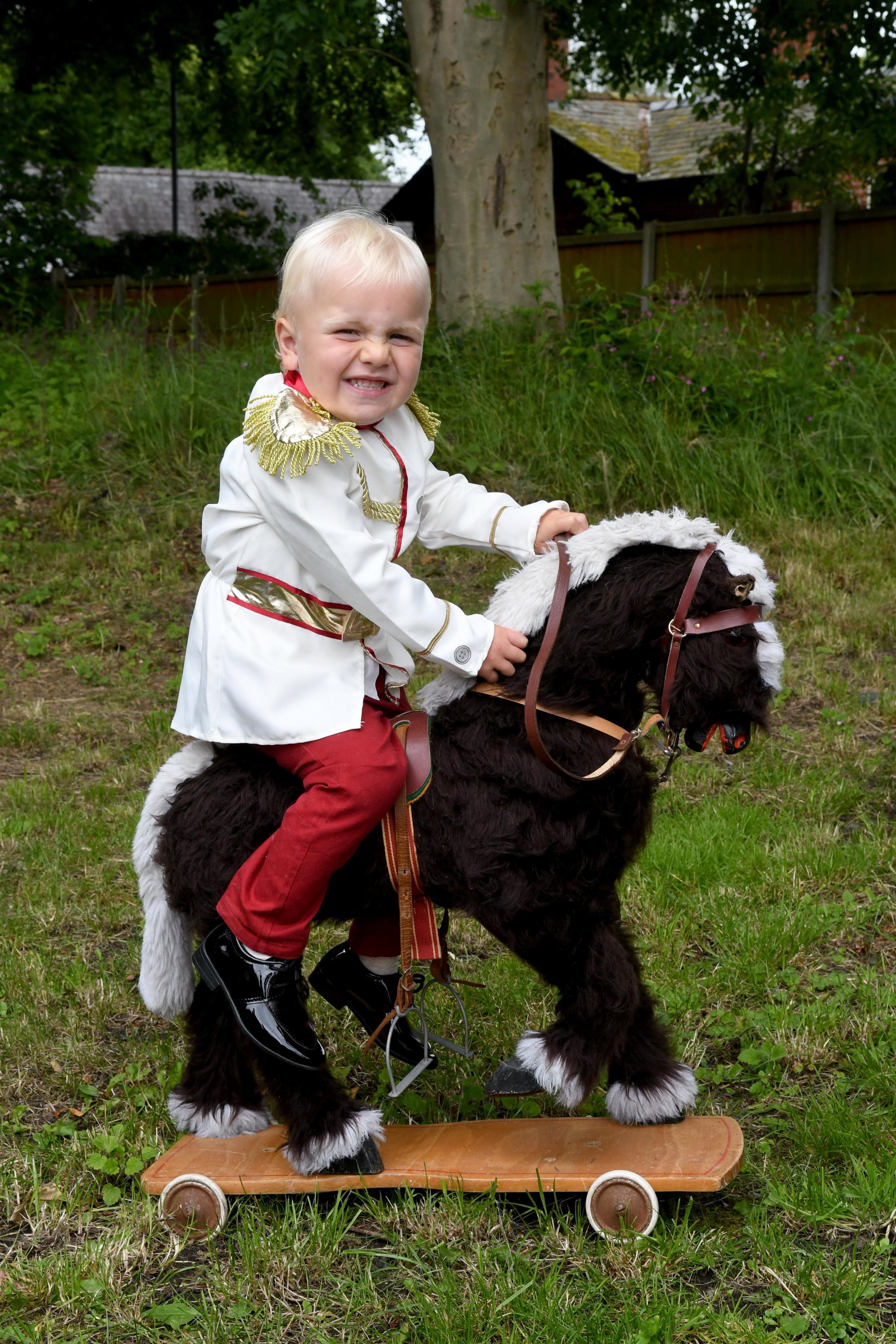 Thelwall Infants youngster two-year-old Louis Mole