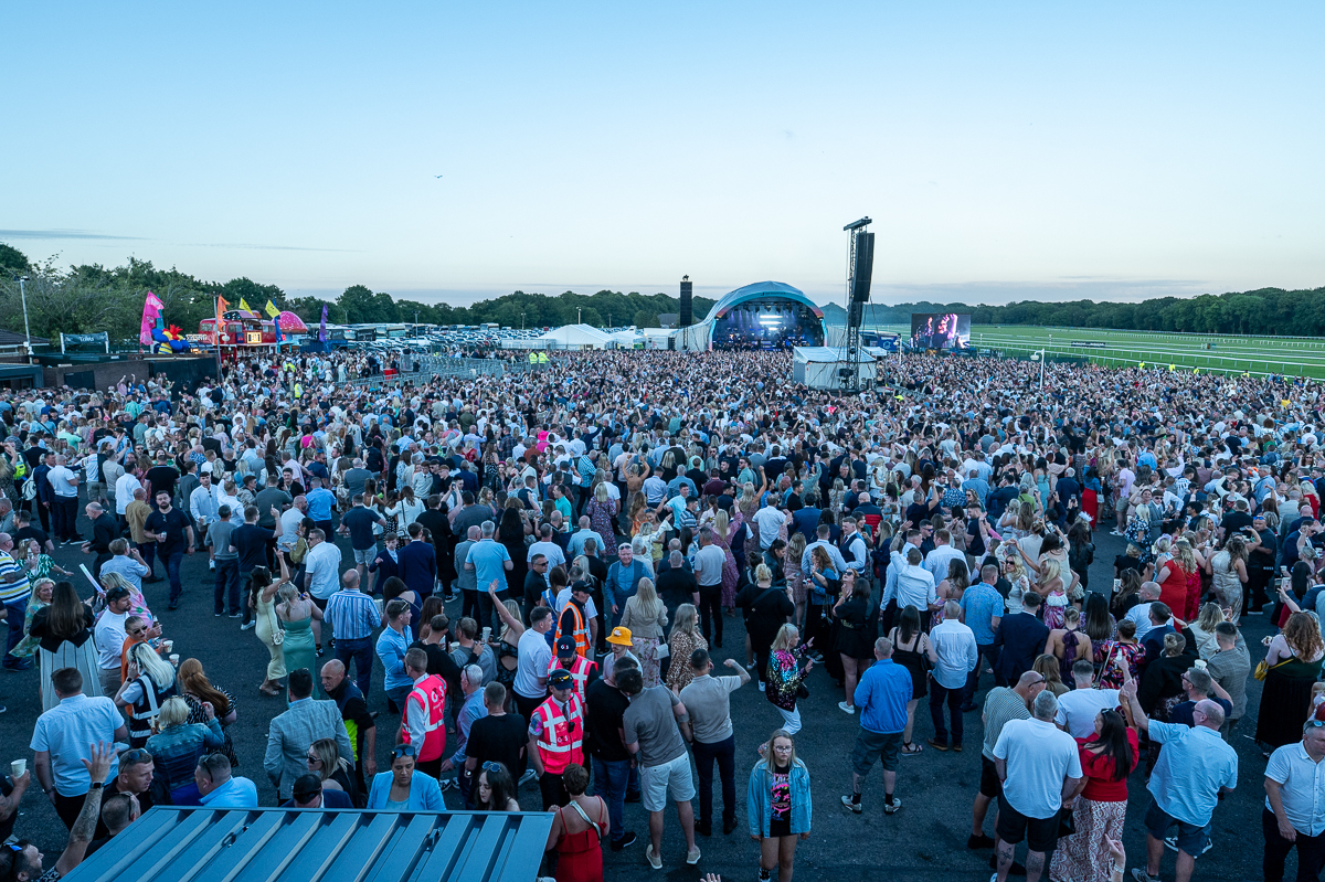 A huge crowd attended the racecourse. Picture: Mark Ellis/Jockey Club Live