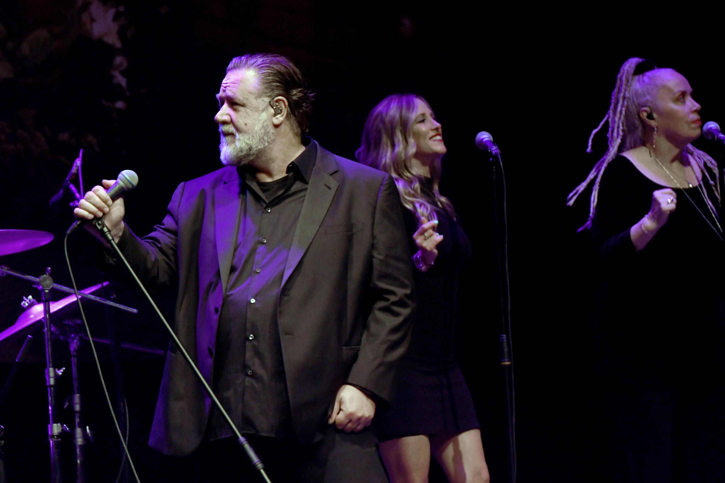 Russell Crowe performing his Indoor Garden Party at Parr Hall in Warrington. Picture: Dave Gillespie