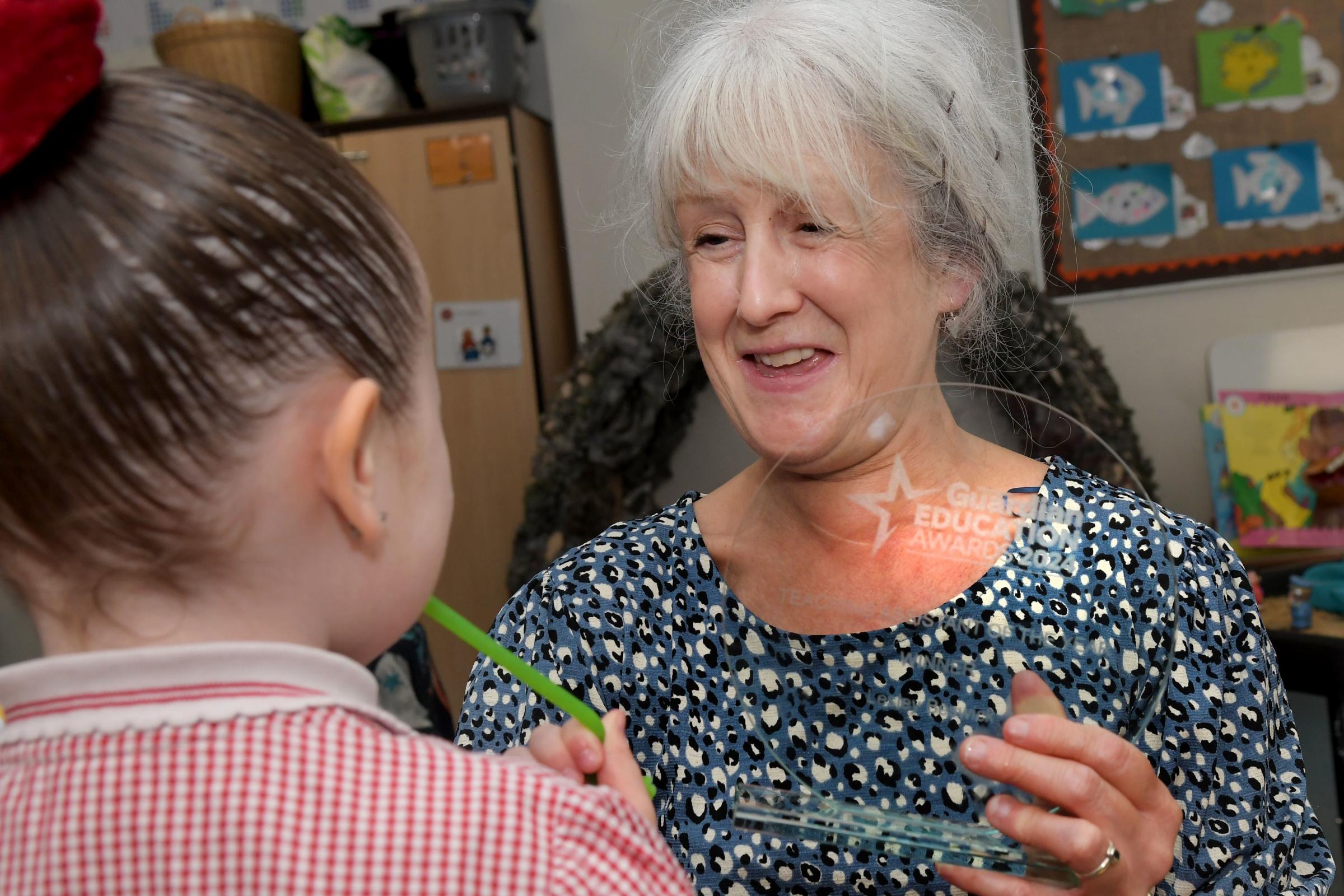 Lesley is a caring, patient and wonderful teaching assistant at Fox Wood School