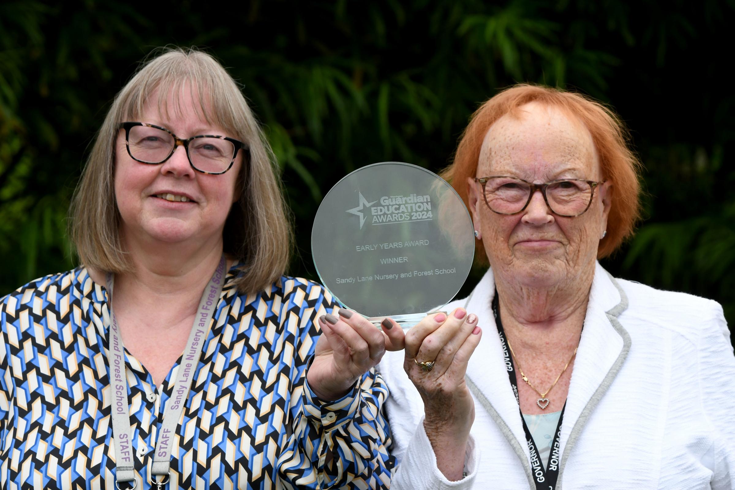 Head teacher Marcia Atherton (left) and governor Maureen Banner