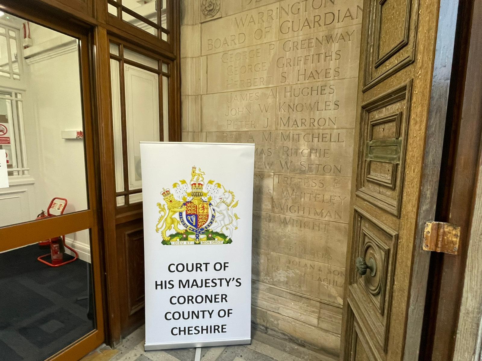 Cheshire Coroners Court is now based in the former Warrington Register Office on Museum Street