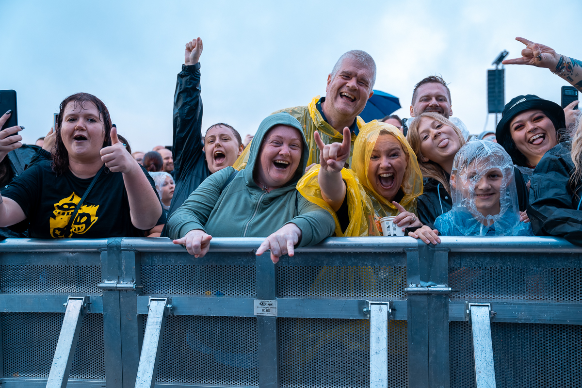 People enjoy Haydock Park as the racecourse welcomes Busted. Picture: Mark Ellis