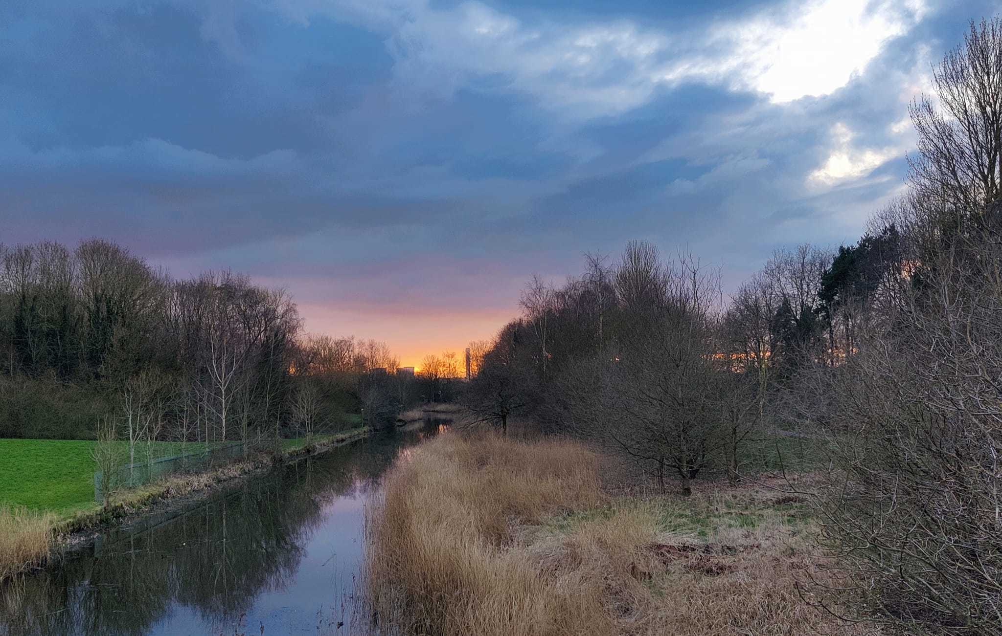 Sunset at Sankey Valley in spring by Maria Paholik