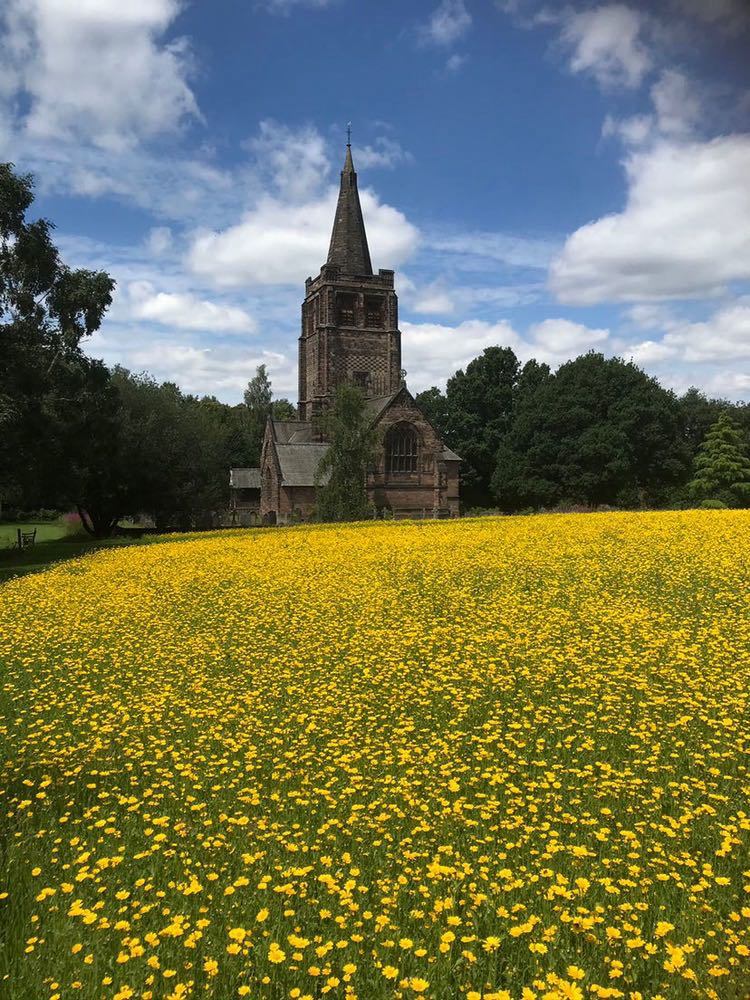 Walton Church in spring