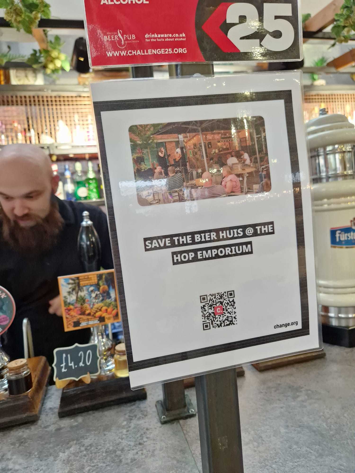 A petition has been launched to save Bier Huis, run by Hop Emporium at Warrington Market