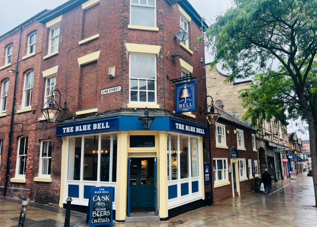 The refurbished entrance to The Blue Bell