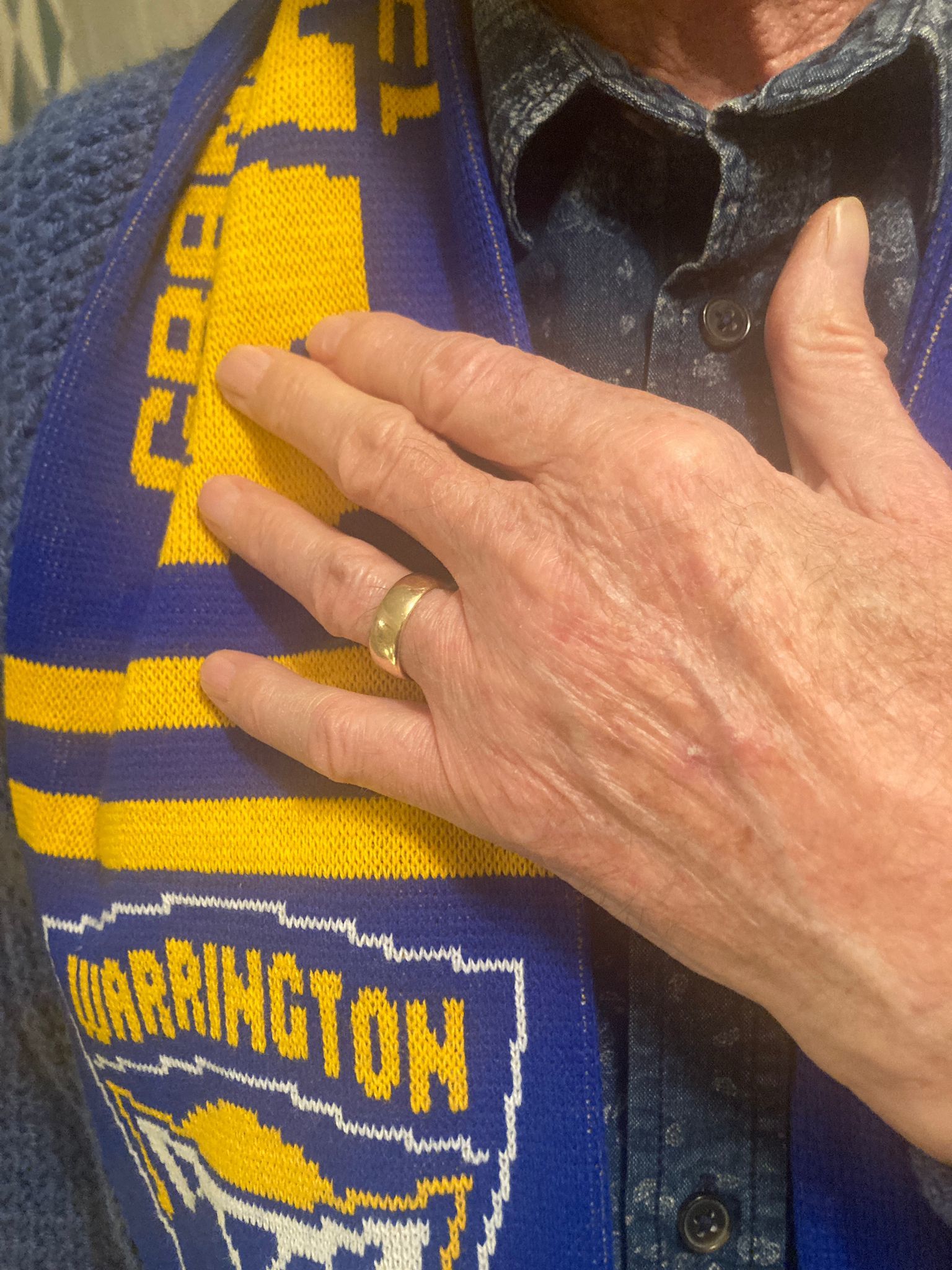 John hasnt taken his wedding ring off for 53 years but managed to lose it during Saturdays game