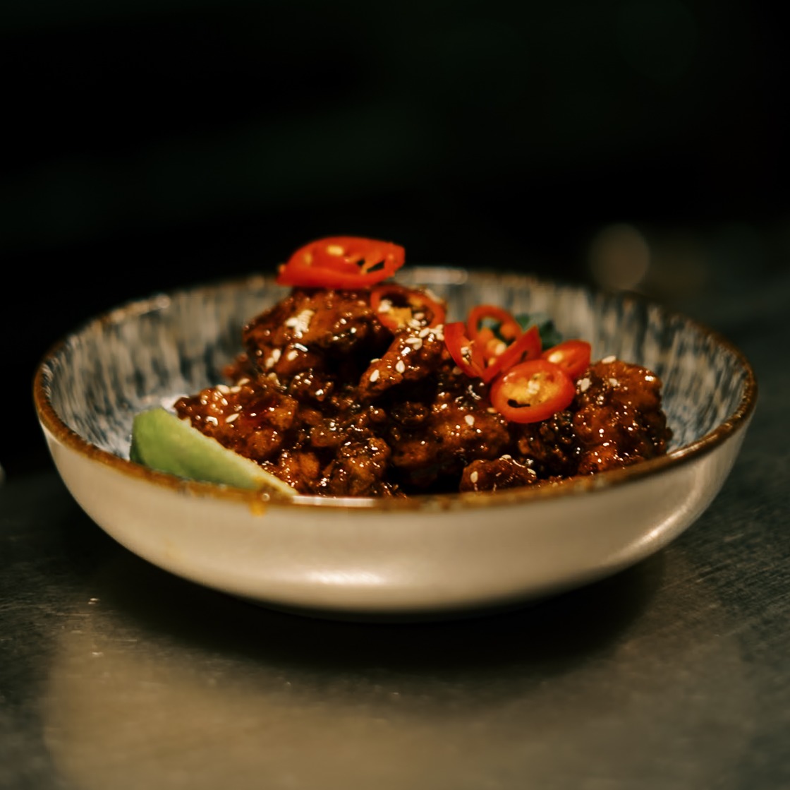 Sticky chilli chicken