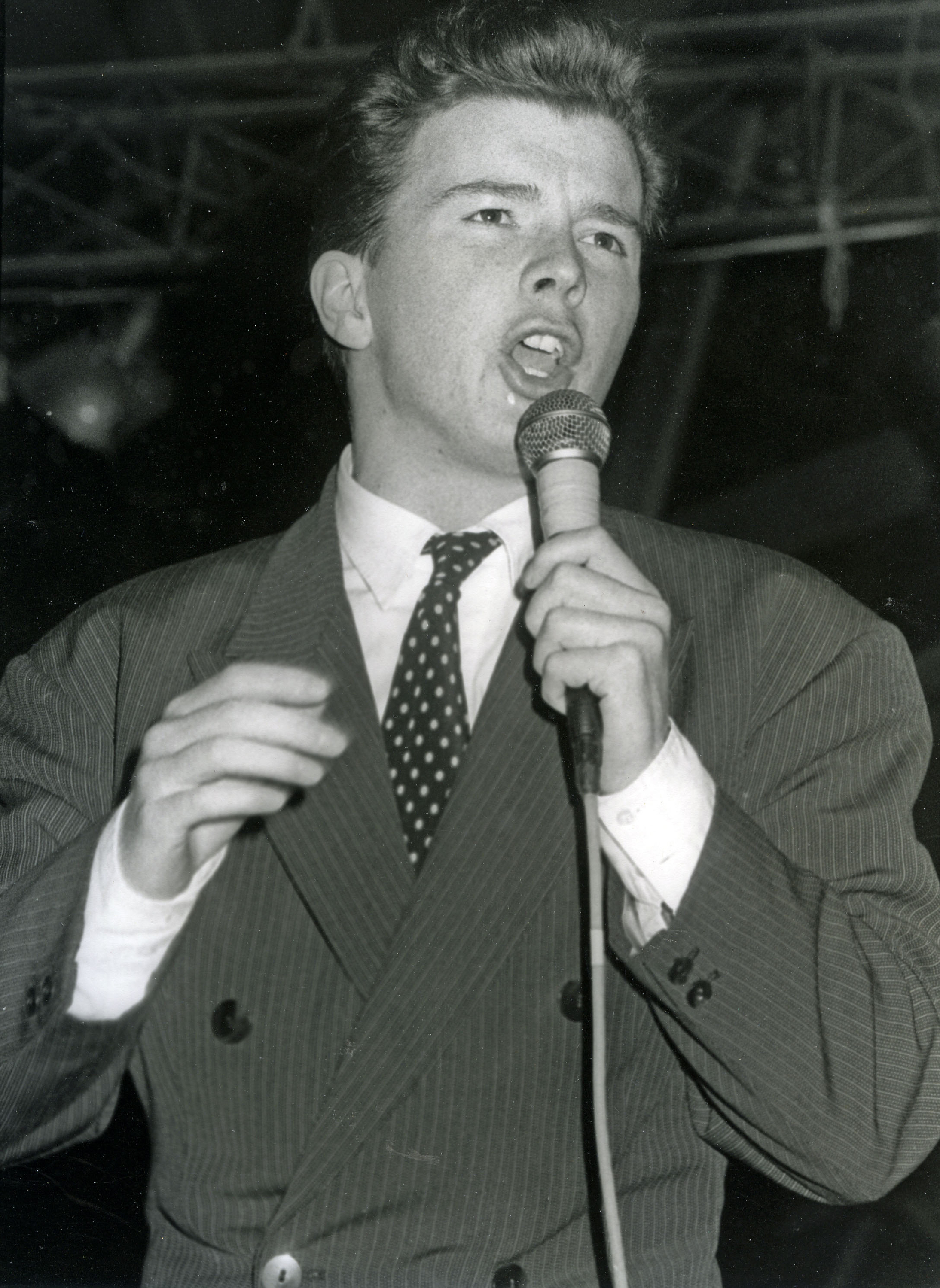 Rick Astley in 1987. Picture: Alamy/PA