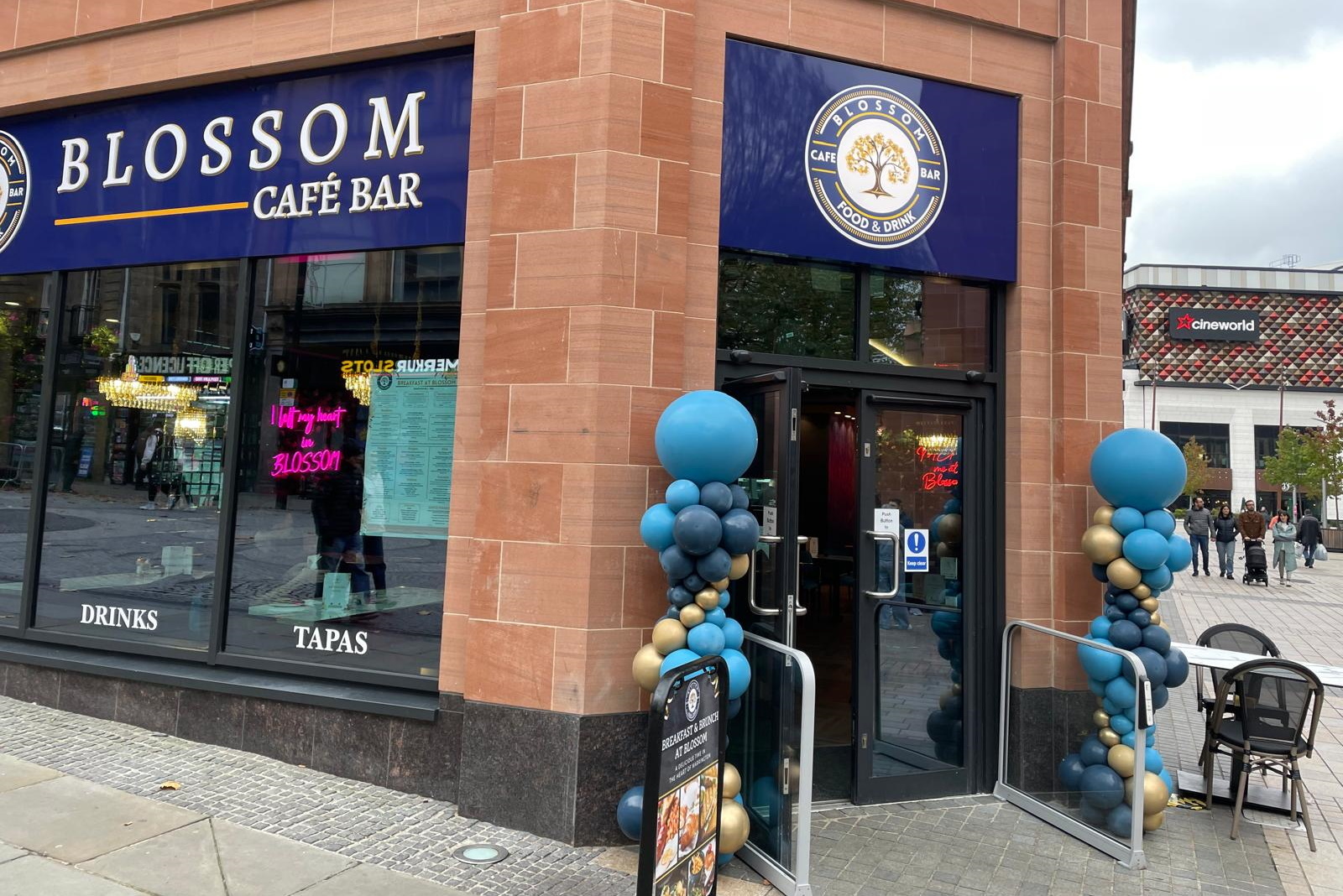 The new Blossom café bistro is now open at Time Square in Warrington town centre