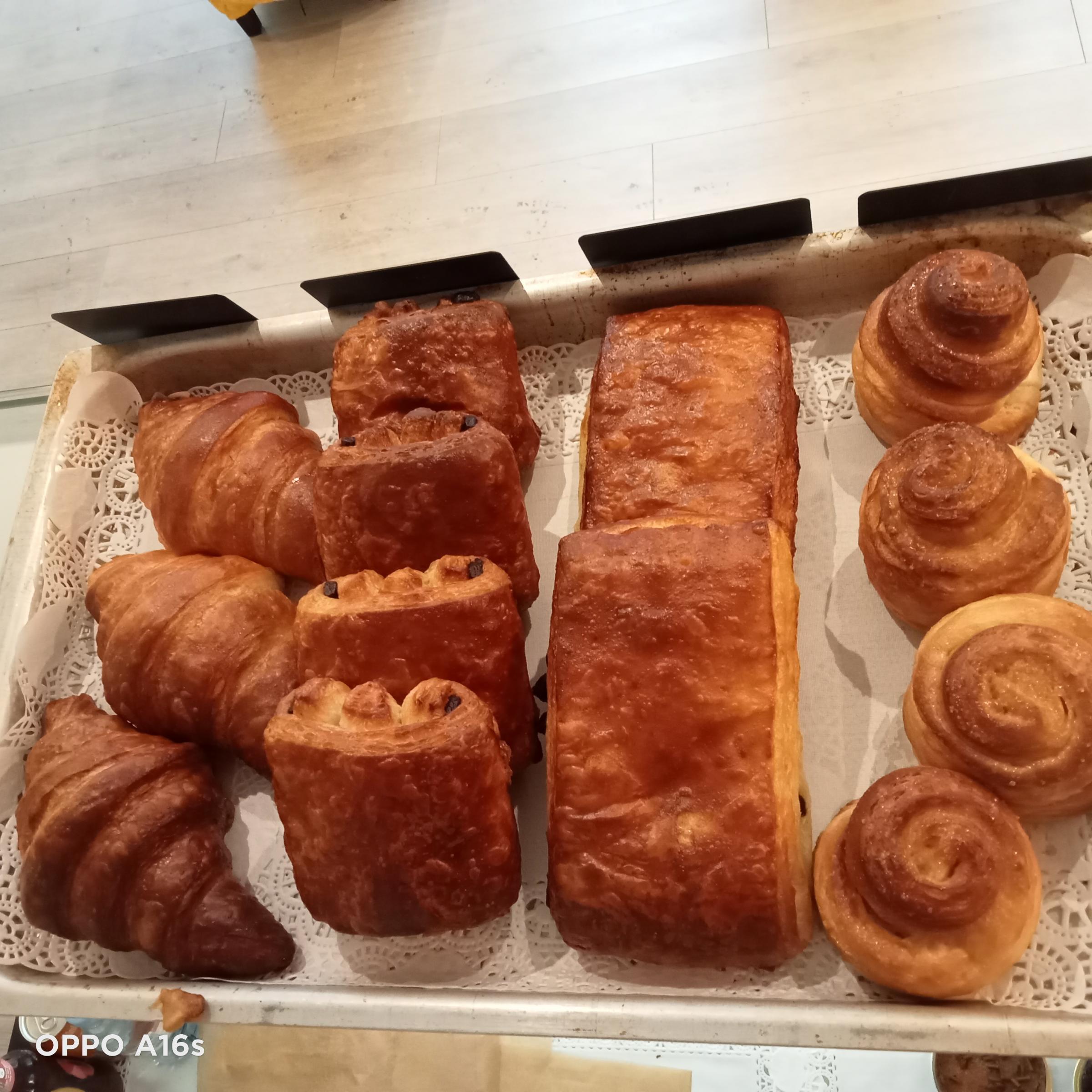 Croissants and other French pastries are on the menu each day