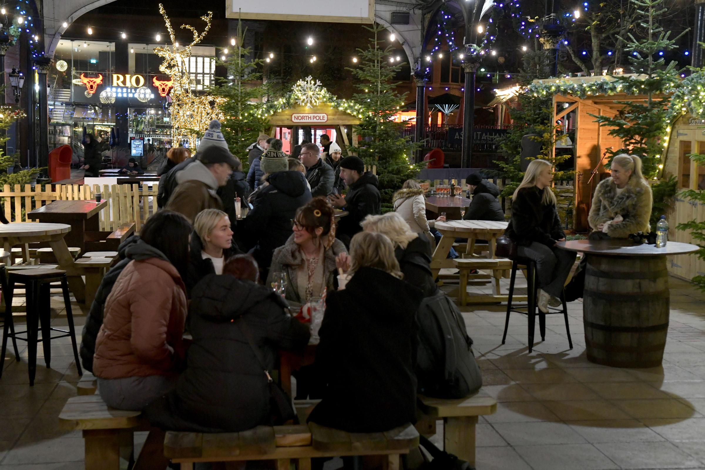 Après-ski Christmas pop-up Bar Hütte is now open in Golden Square. Picture: Dave Gillespie