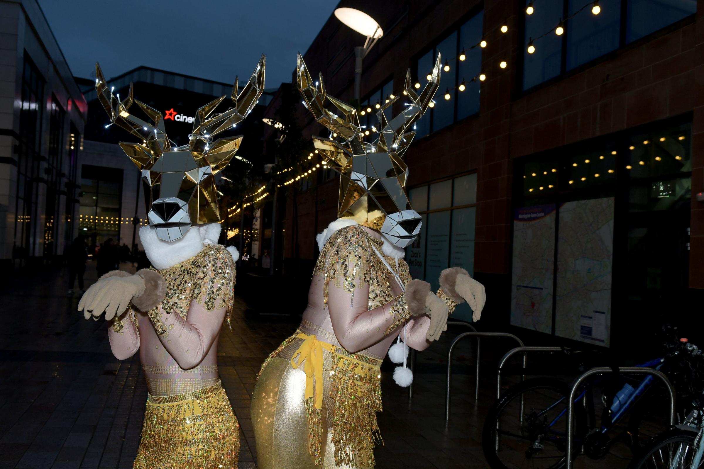 Festive fun in Warrington town centre during the Weekend Wonderland event. Pictures: Dave Gillespie